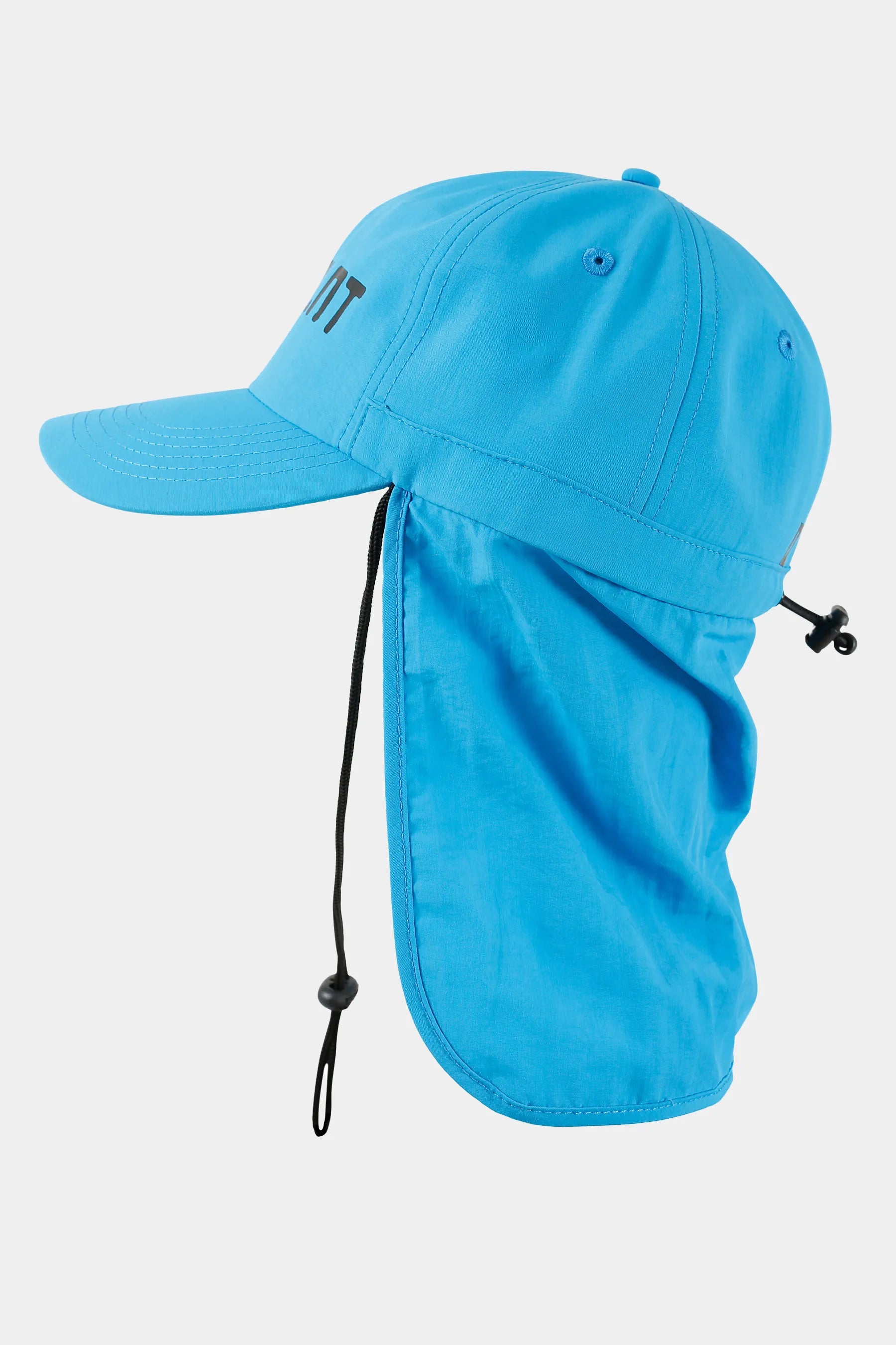 Jetpilot Venture Legionaire Mens Cap - Pacific Blue with neck flap on a white background