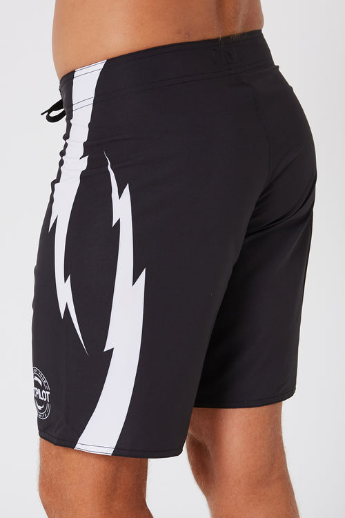 Jetpilot Bolts Mens Boardshort - Black/White