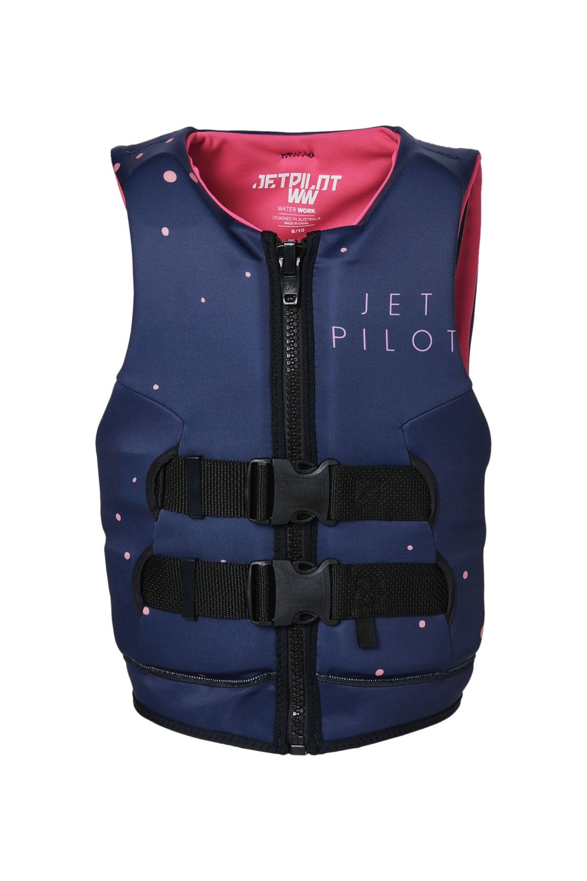 Jetpilot Girls Wings Youth Cause Neo Life Jacket - NAVY