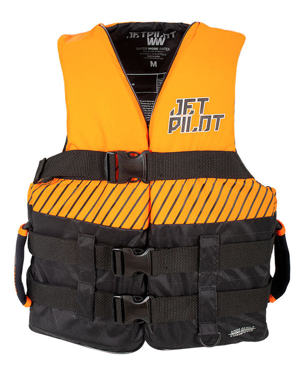 JETPILOT HELIUM F/E MENS NYLON VEST BLACK ORANGE