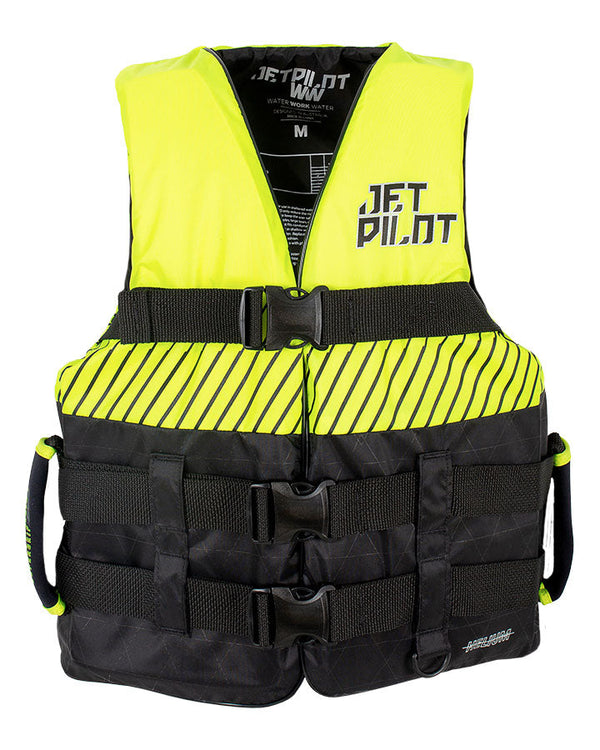 Jetpilot Helium F/E Mens Nylon Life Jacket - Black/Yellow