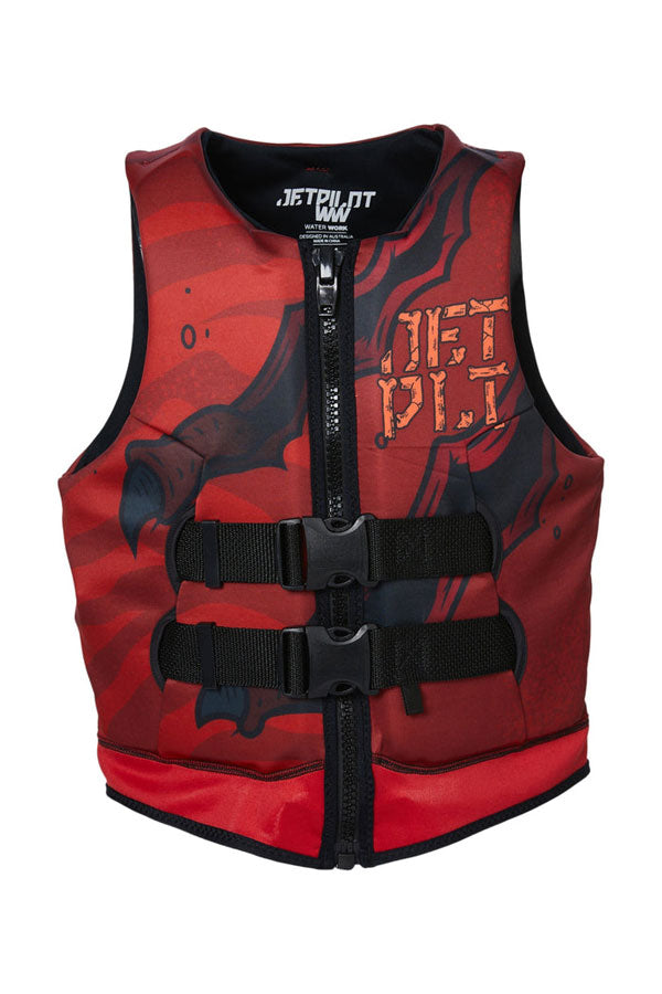 Jetpilot Boys Rex Youth Cause Neo Life Jacket - RED