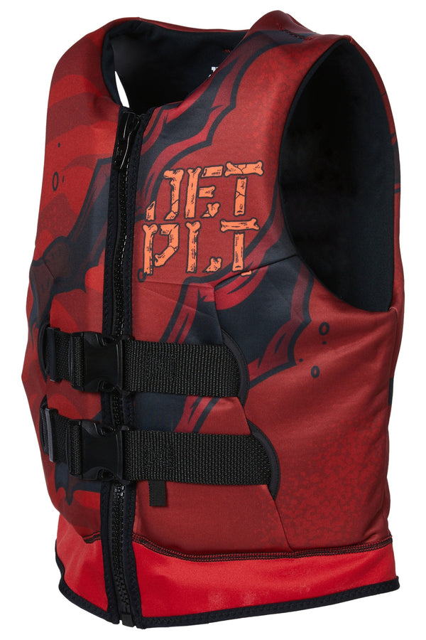 Jetpilot Boys Rex Youth Cause Neo Life Jacket - RED