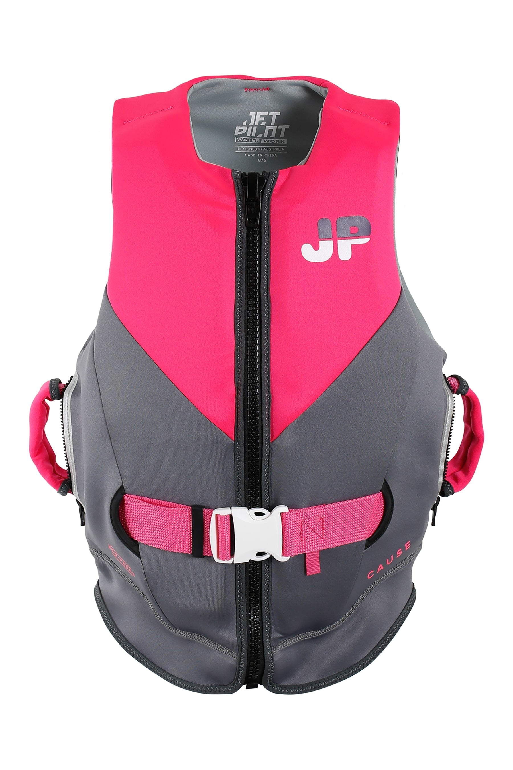 Jetpilot Cause Ladies Life Jacket - Pink/Charcoal 4