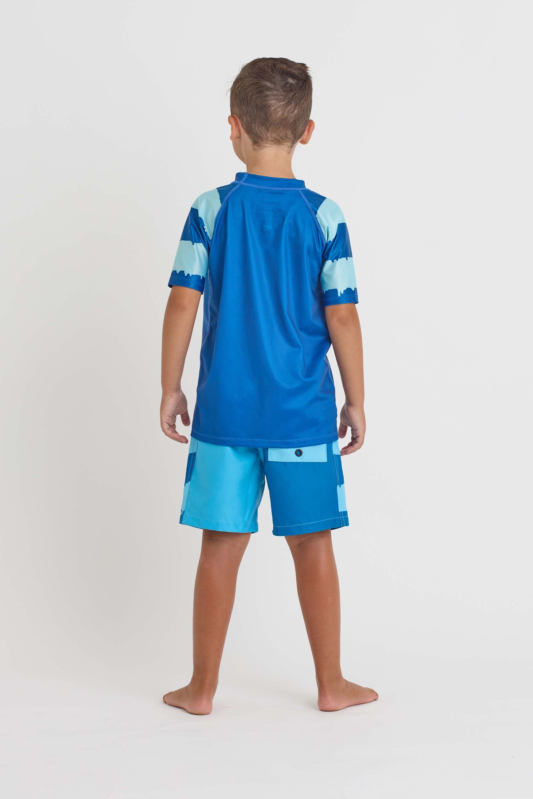 JA24360 Jetpilot Slime Youth Ss Rashie - Blue - 3