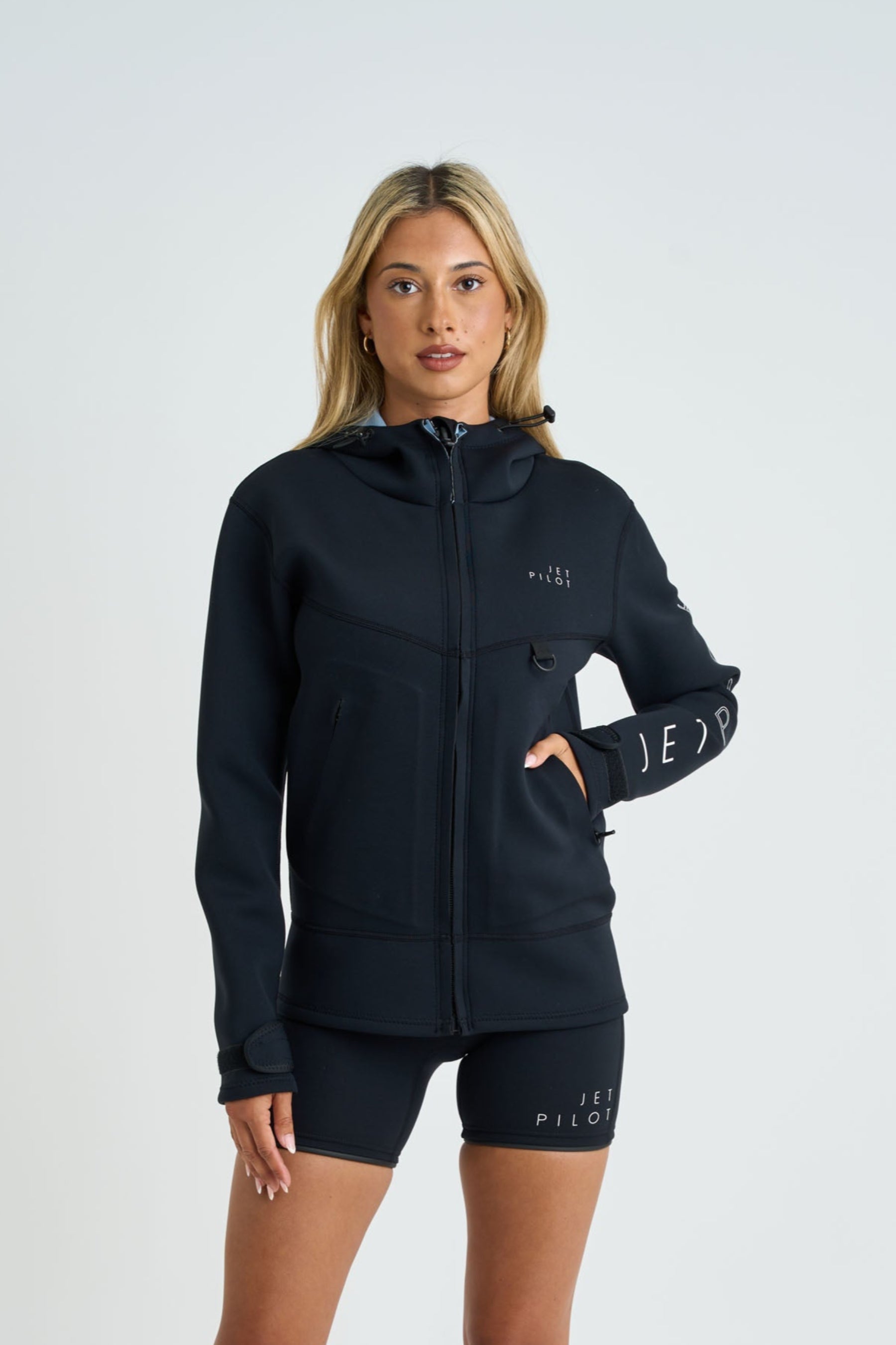 Jetpilot Corp 2mm Ladies Tour Coat - Black