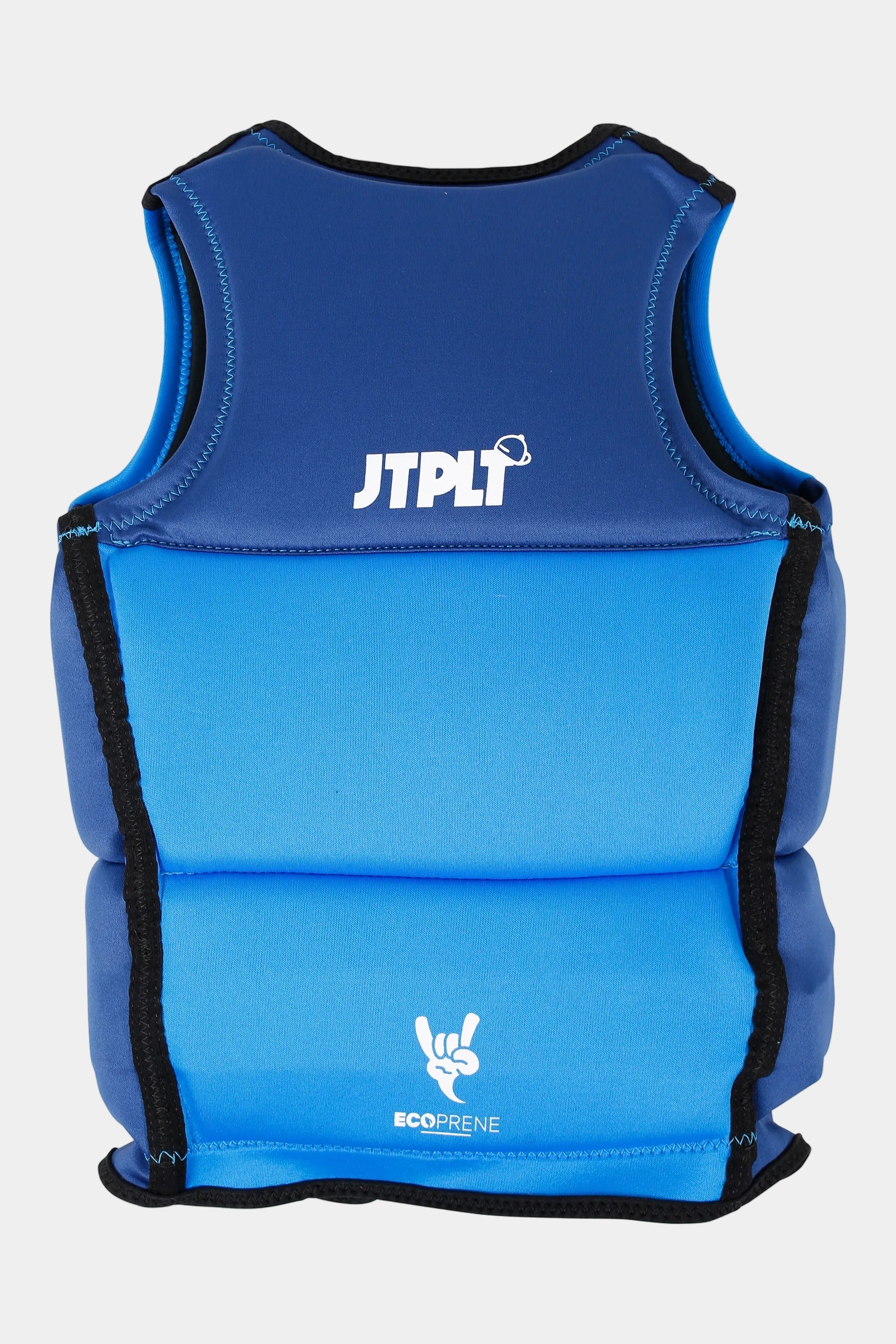 Jetpilot Freeride Boys Life Jacket - Blue with JTPLT branding on a white background