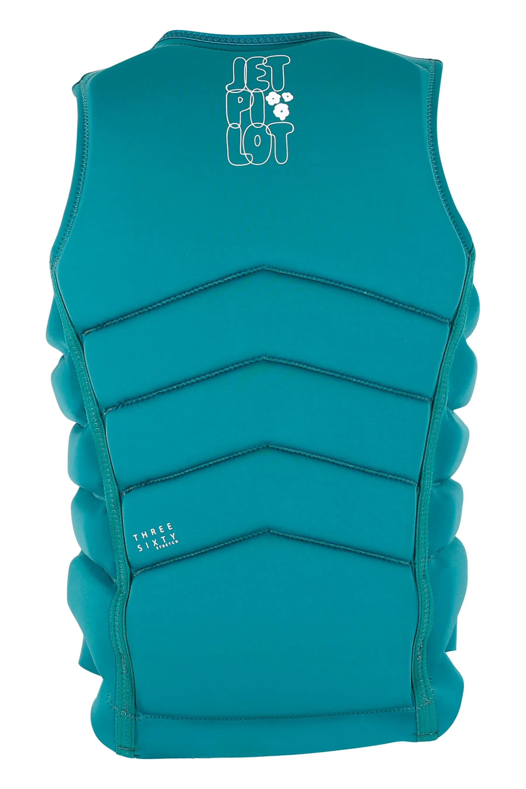 Jetpilot X1 Ladies Life Jacket - Isla - Green with branding on a white background
