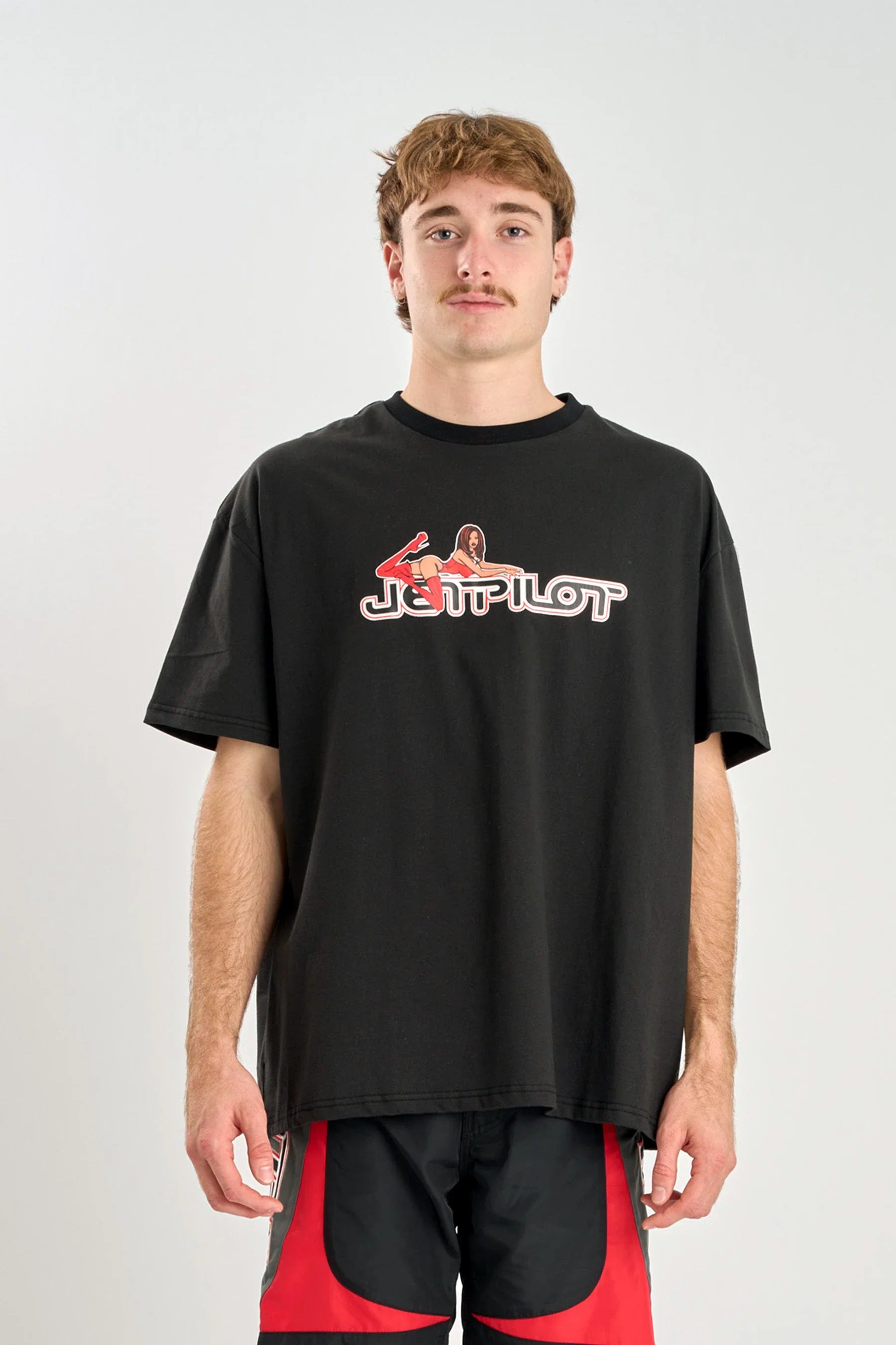 Jetpilot Moto Heavy Tee - Black