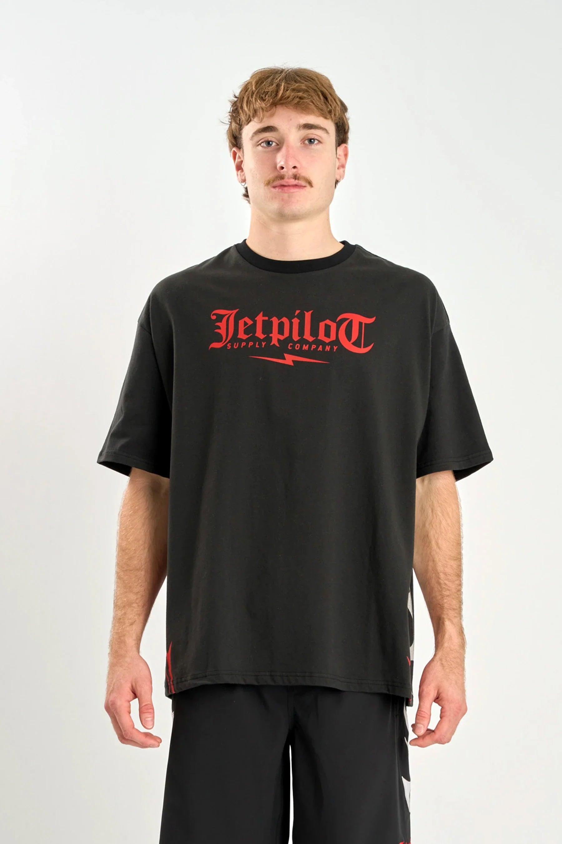 Jetpilot Tribal Heavy Tee - Black