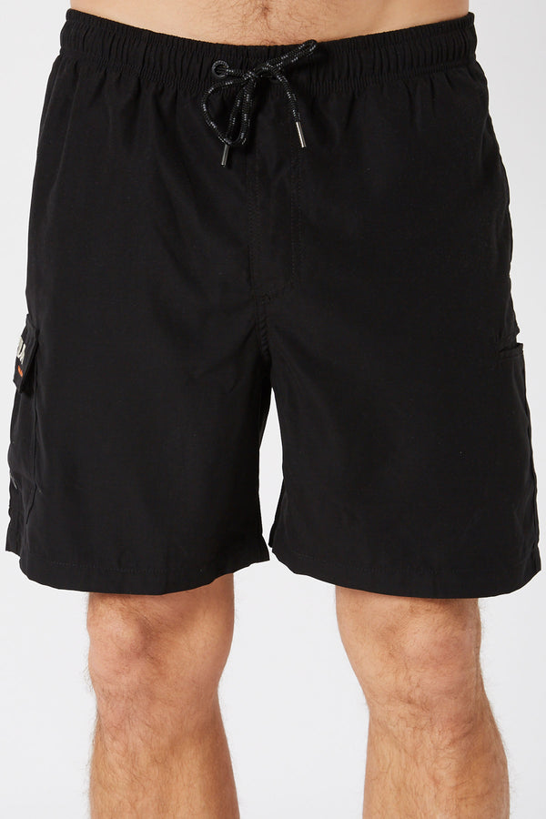 JET-LITE ELASTICATED SHORT - BLACK