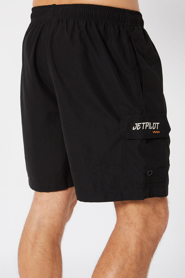 JET-LITE ELASTICATED SHORT - BLACK