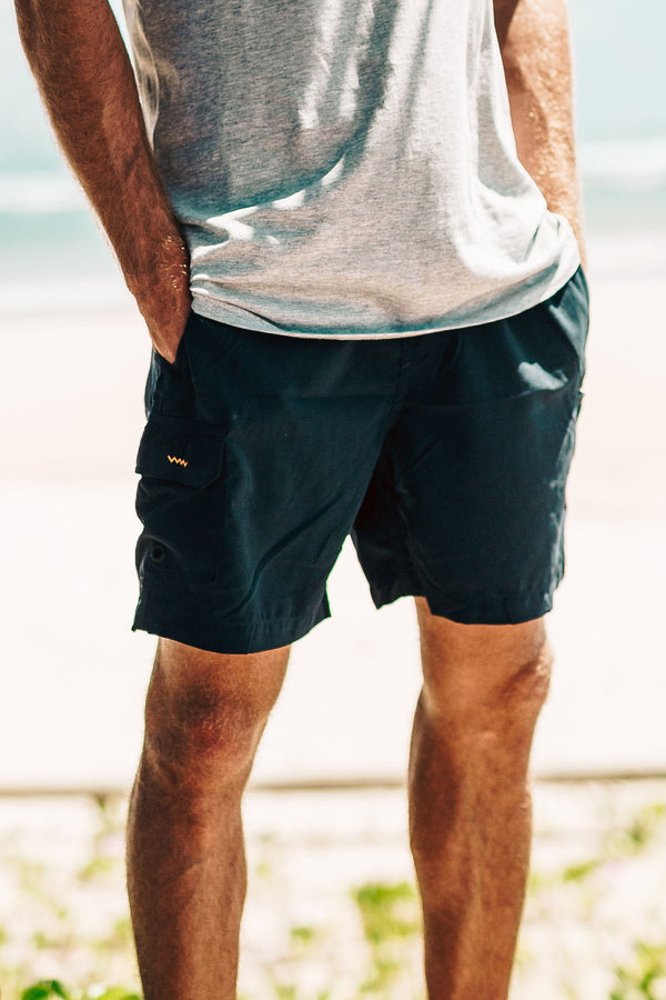 Jet-Lite Elasticated Short - Navy