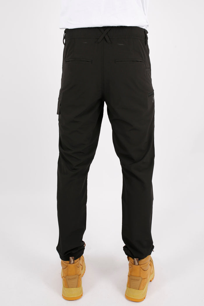 Jet-Lite Hybrid Elastic Waist Pant - Black