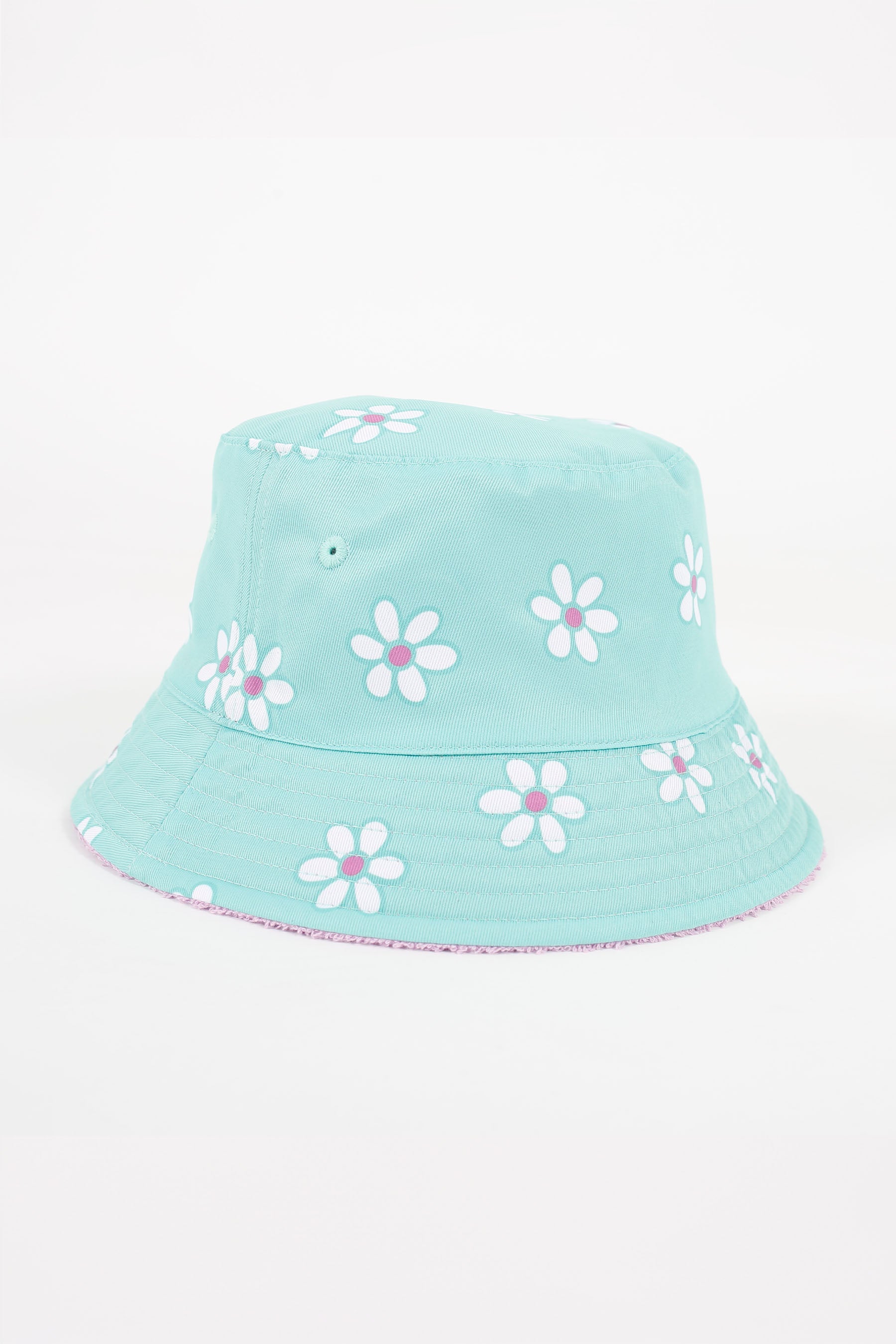 S24406 Jetpilot Kids Reversible Bucket - Teal/Purple - 4