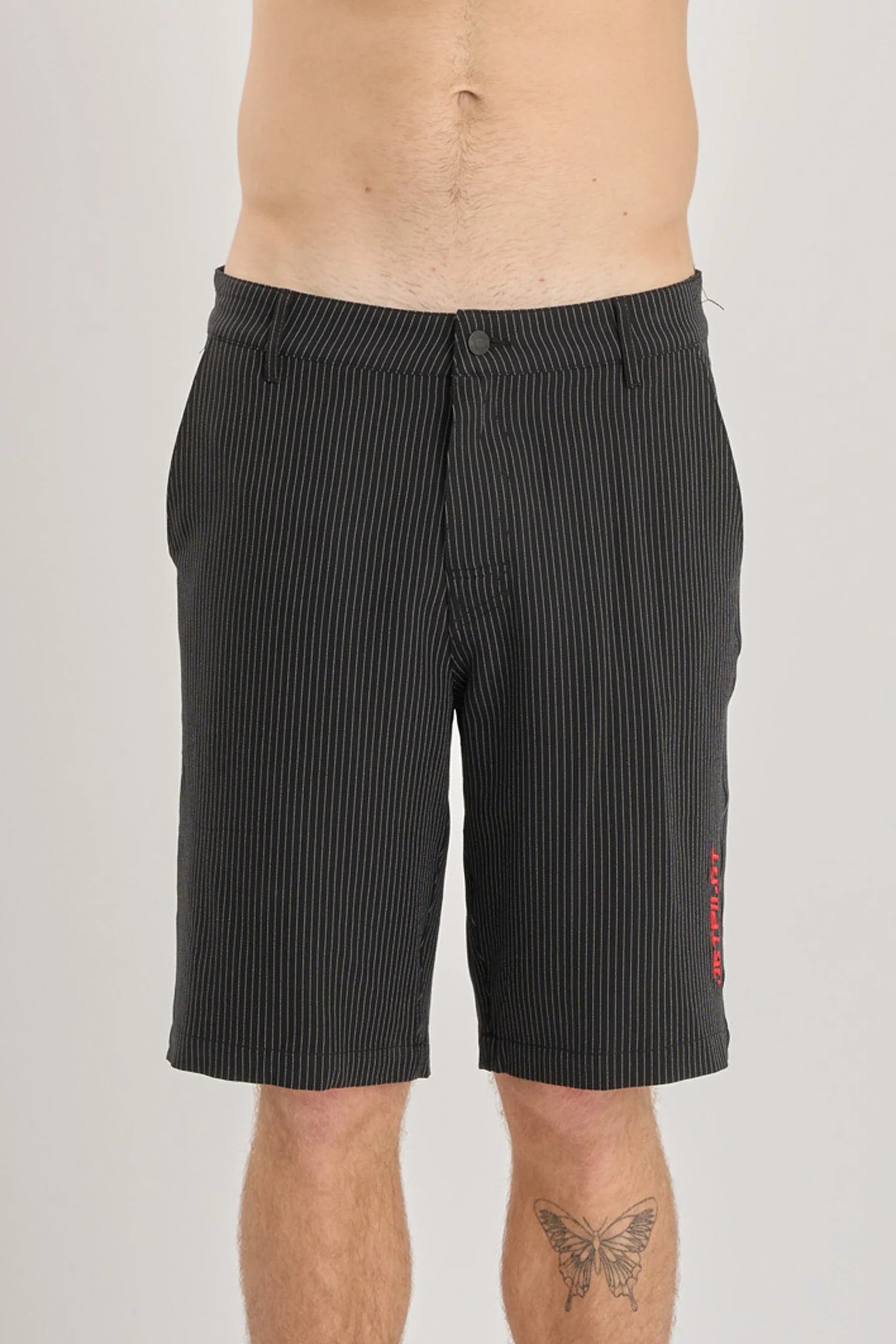 Jetpilot Check Ya Walkshort - Black In Focus Shot Front