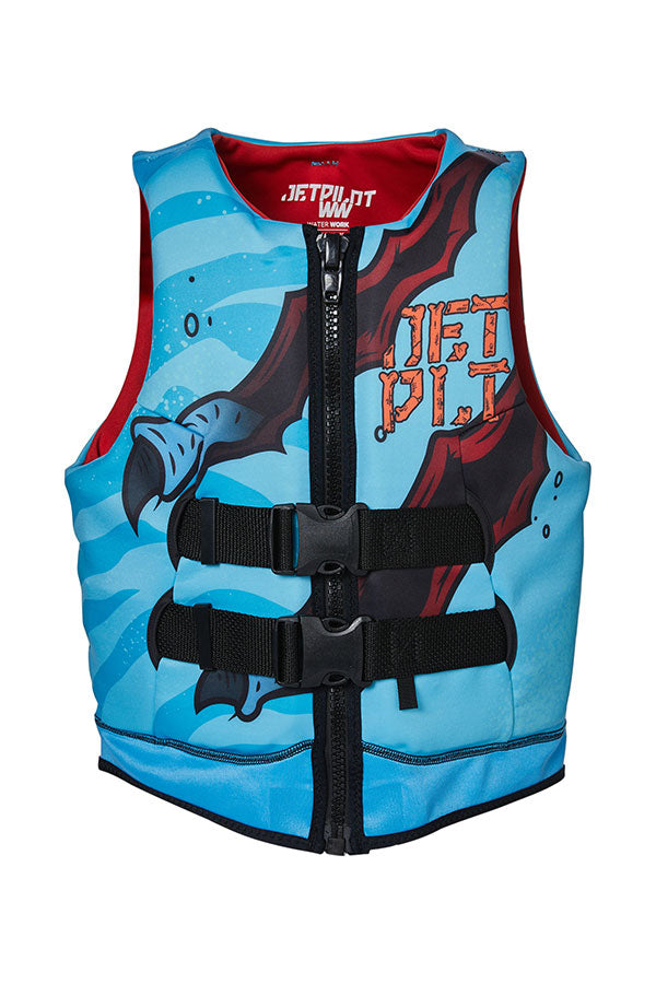 Jetpilot Boys Rex Youth Cause Neo Life Jacket - BLUE