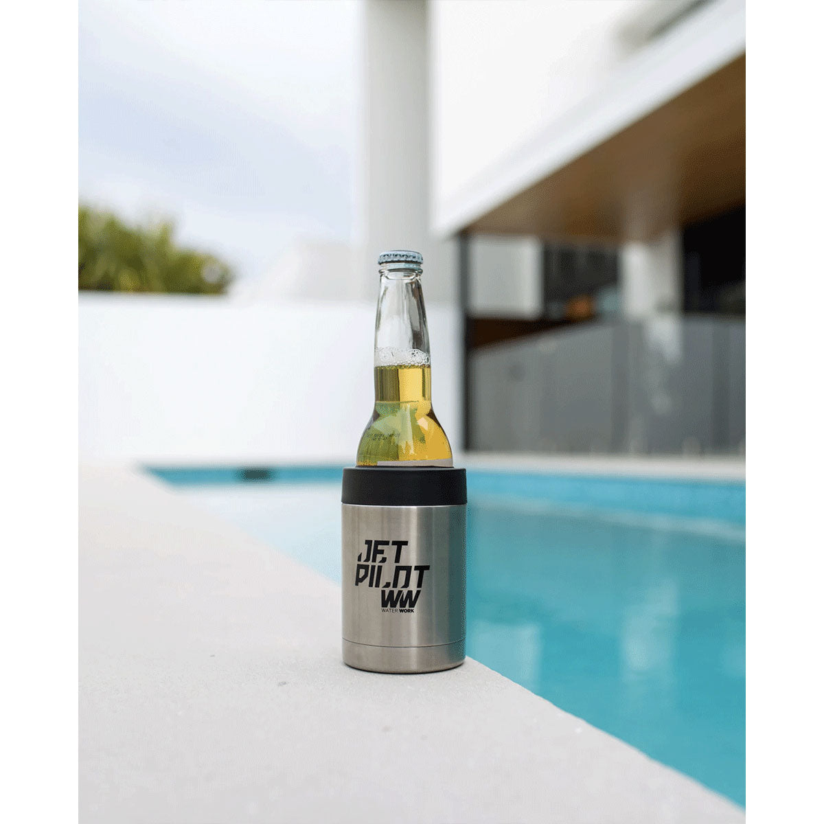 Jetpilot Stubbie Holder Silver