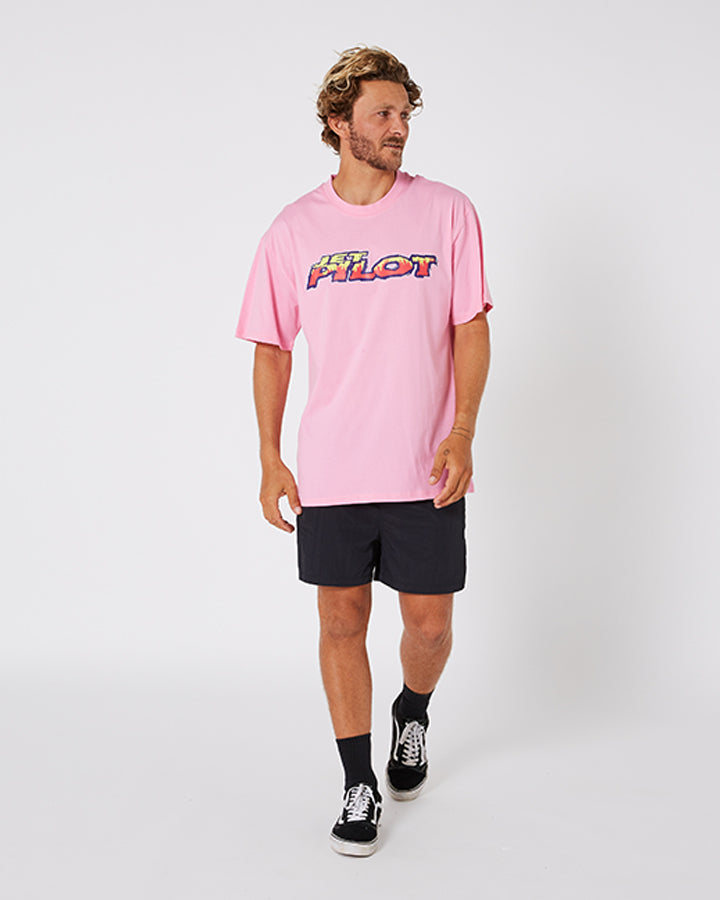 Jetpilot Colour Vision Mens Tee - Pink