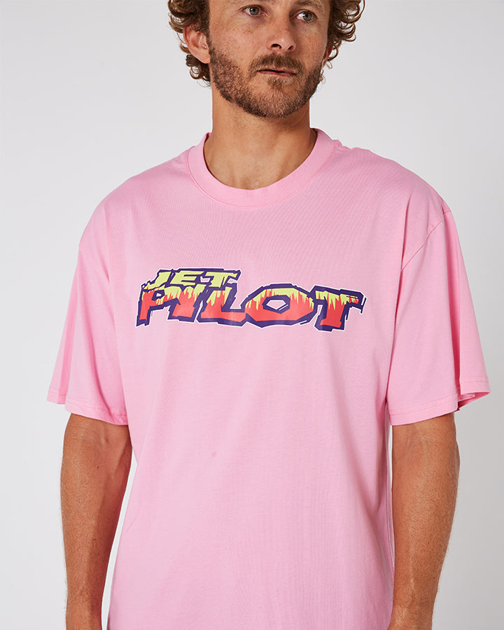 Jetpilot Colour Vision Mens Tee - Pink