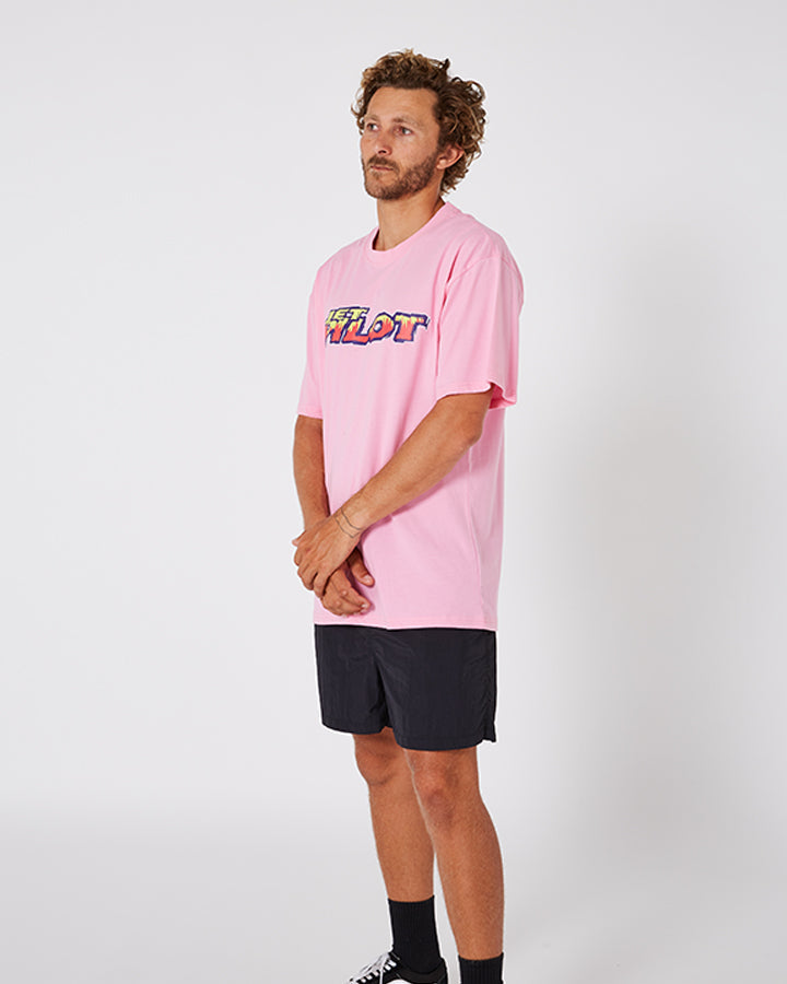 Jetpilot Colour Vision Mens Tee - Pink