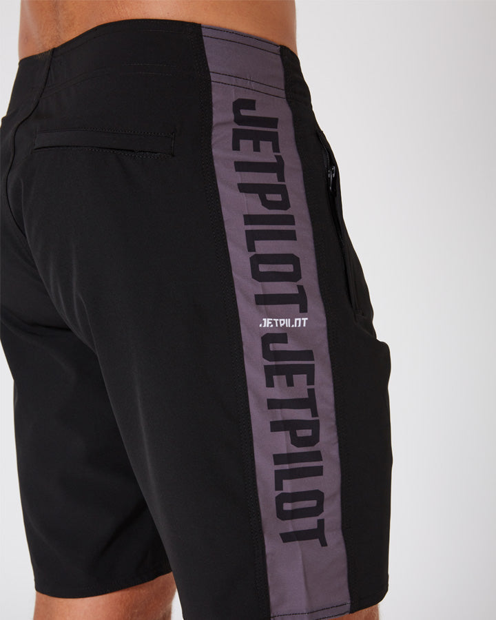 Jetpilot Freeride Mens Boardshorts - Black Lifestyle
