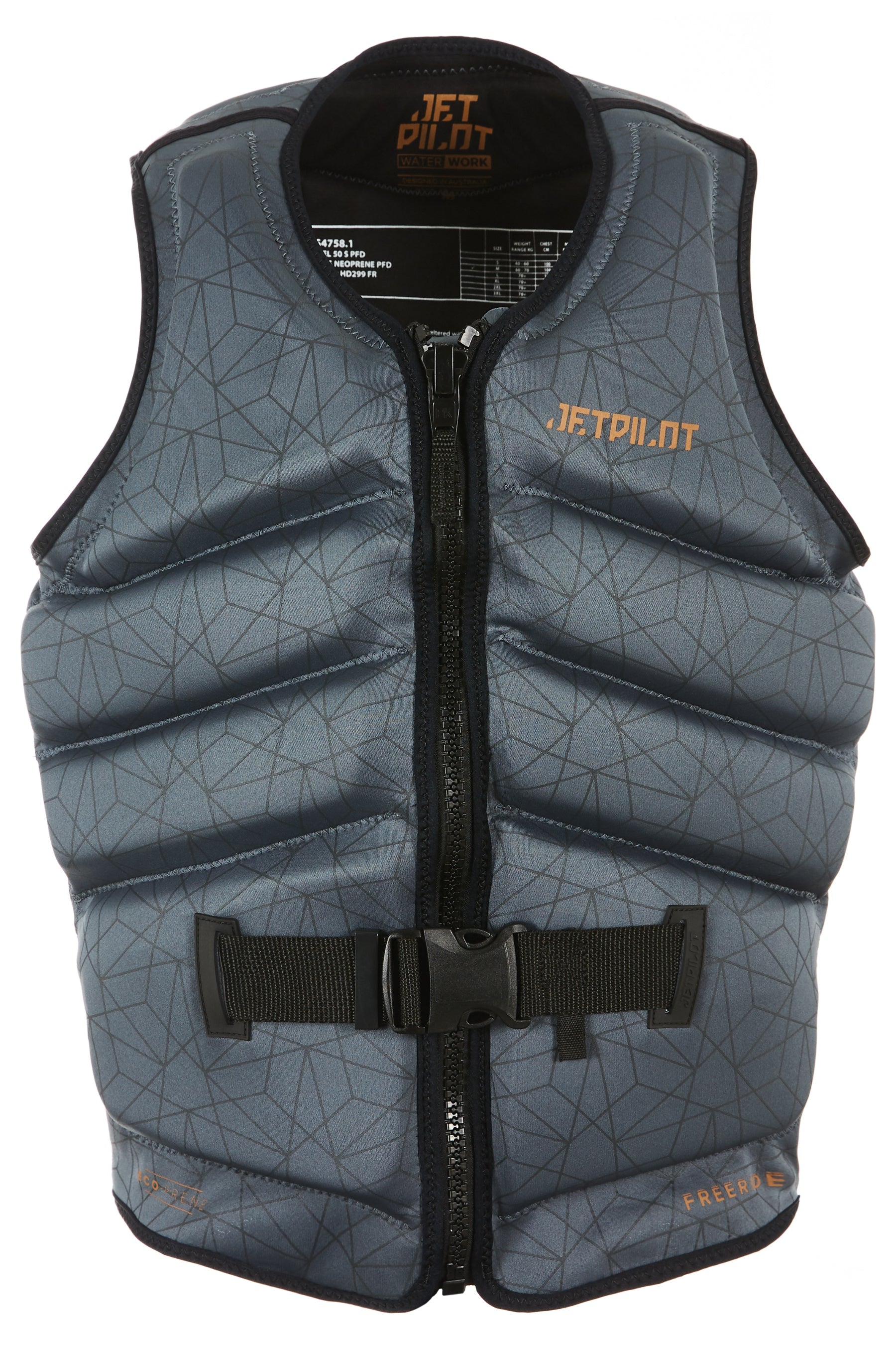 Jetpilot Freeride Fe Mens Neo Vest - Charcoal