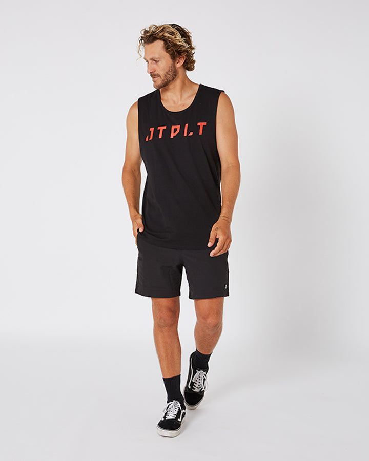 Jetpilot Freeride Mens Muscle Tee - Black