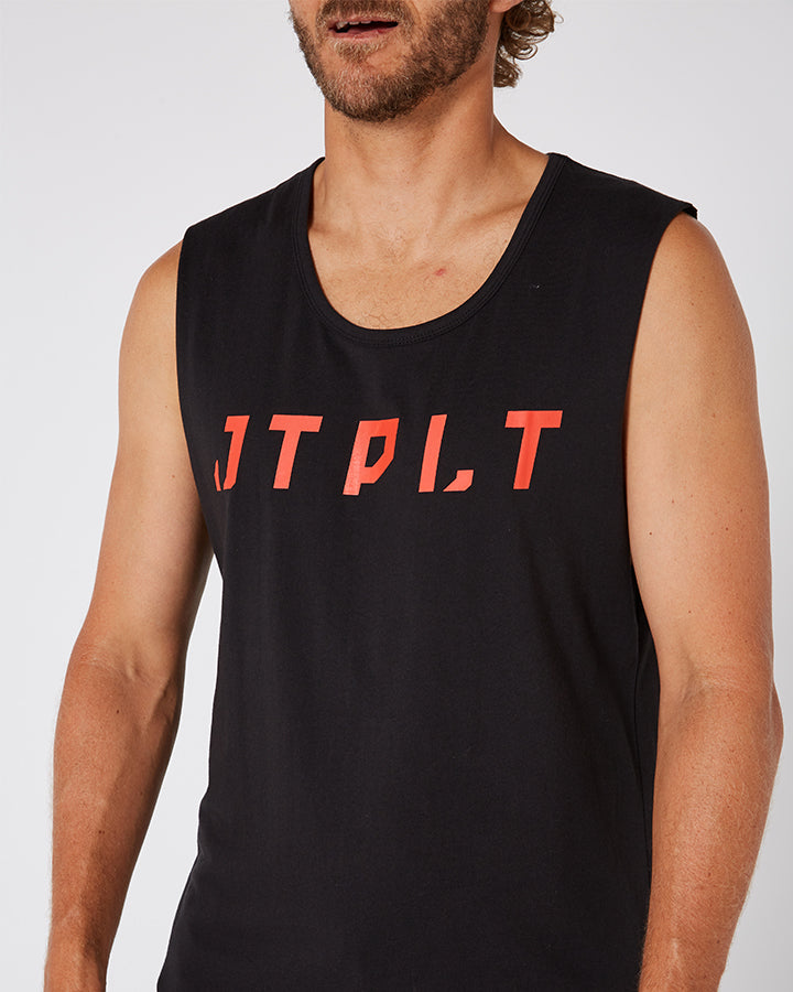 Jetpilot Freeride Mens Muscle Tee - Black Lifestyle9