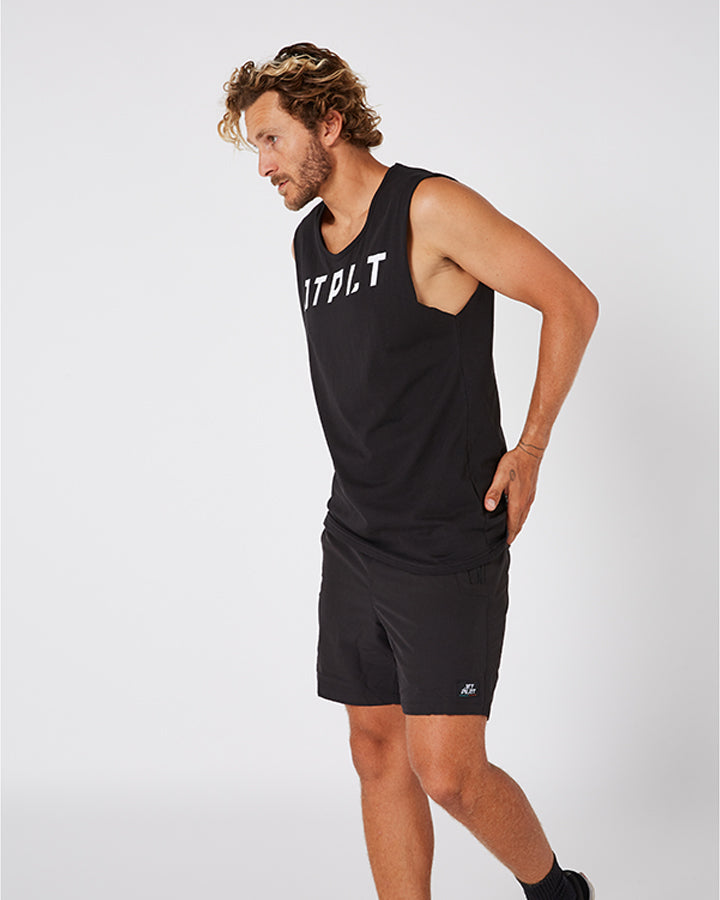 Jetpilot Icon Mens Muscle Tee - Black Lifestyle 1