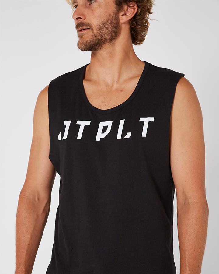 Jetpilot Icon Mens Muscle Tee - Black Lifestyle 3