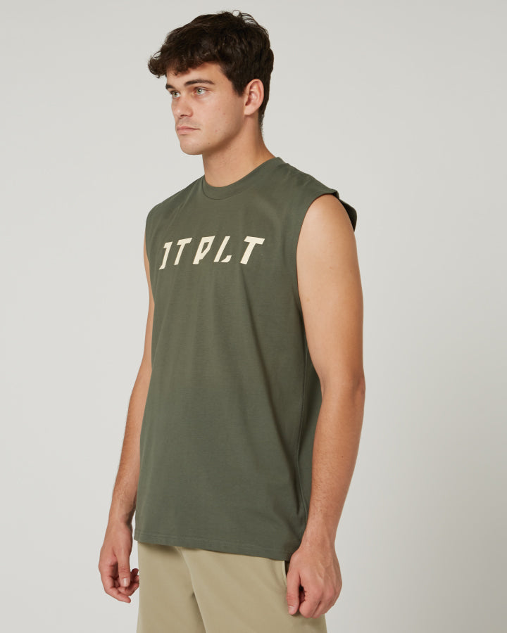 Jetpilot Icon Mens Muscle Tee - Sage Lifestyle 4