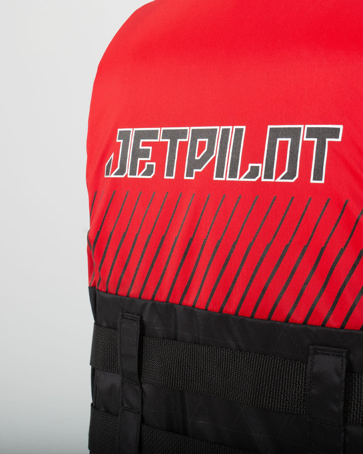 HELIUM F/E MENS NYLON LIFE JACKET - RED - BACK DETAIL