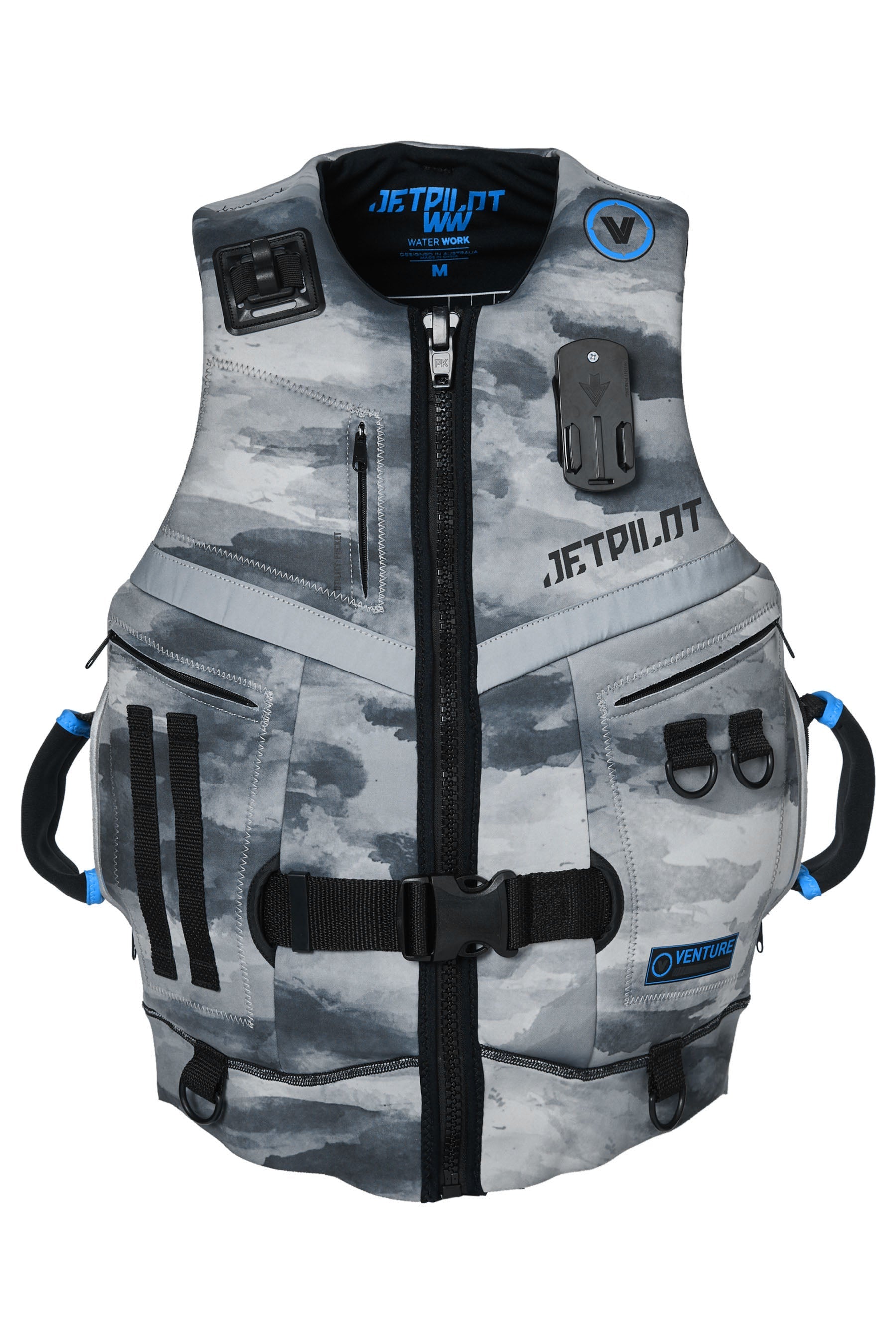 Venture Mens Neo Life Jacket Grey/Camo 2