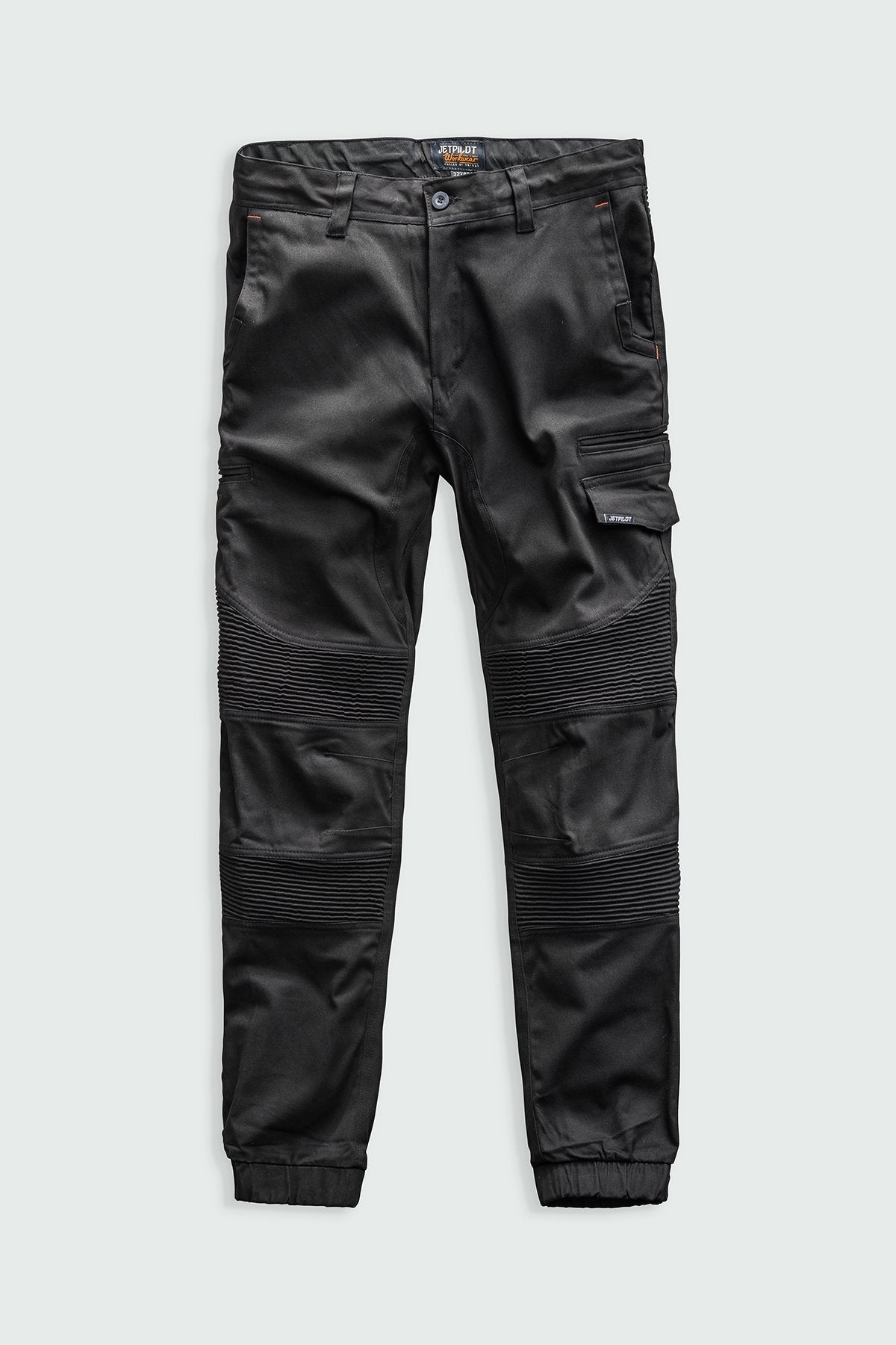 CORRUGATED STRETCH PANT - BLACK