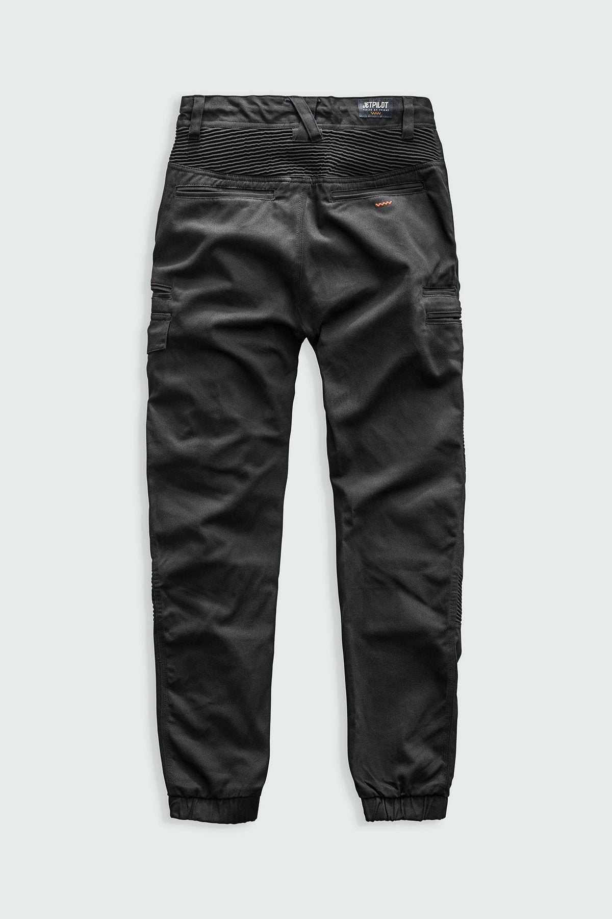 CORRUGATED STRETCH PANT - BLACK