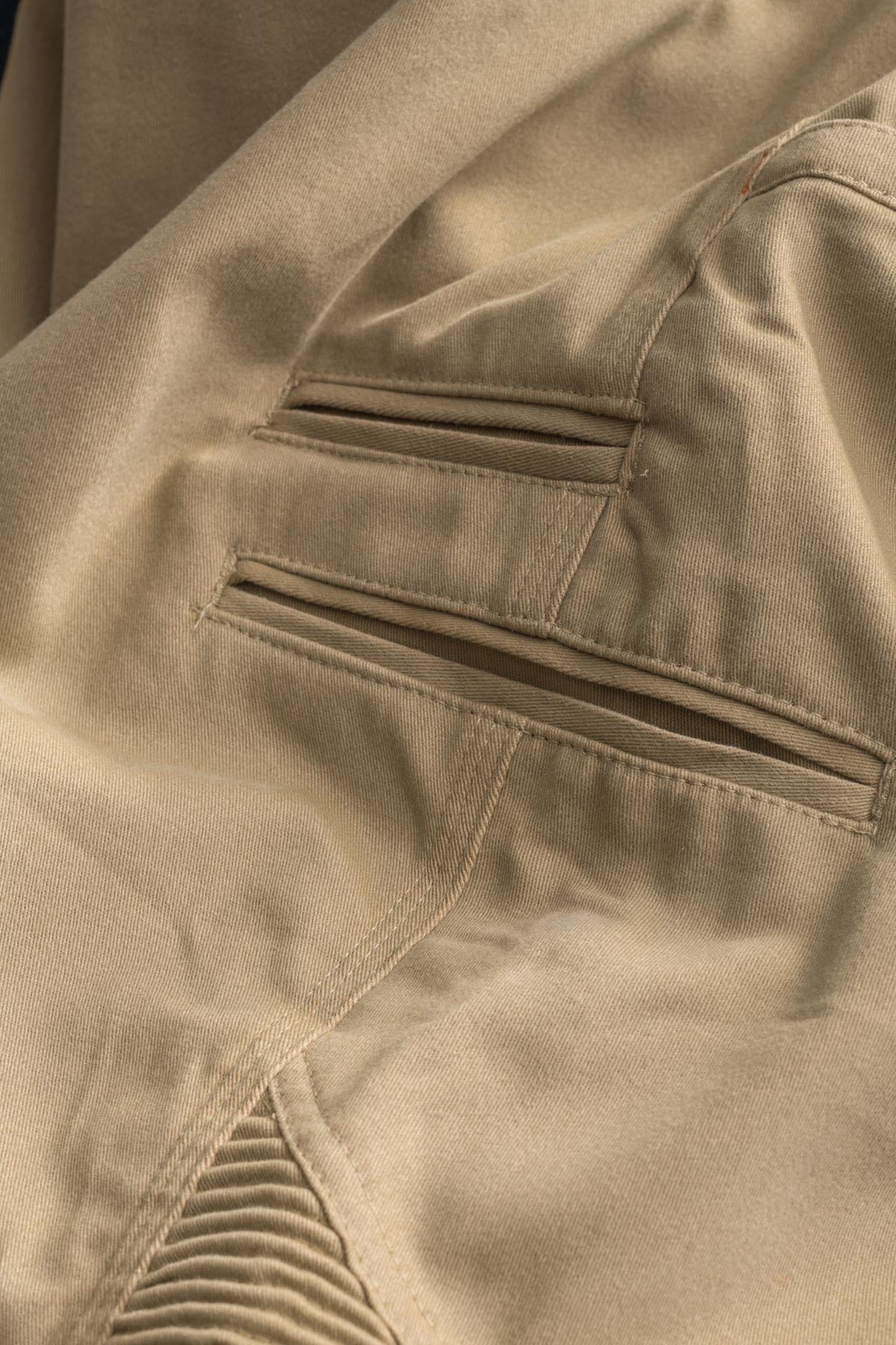 CORRUGATED STRETCH PANT - KHAKI