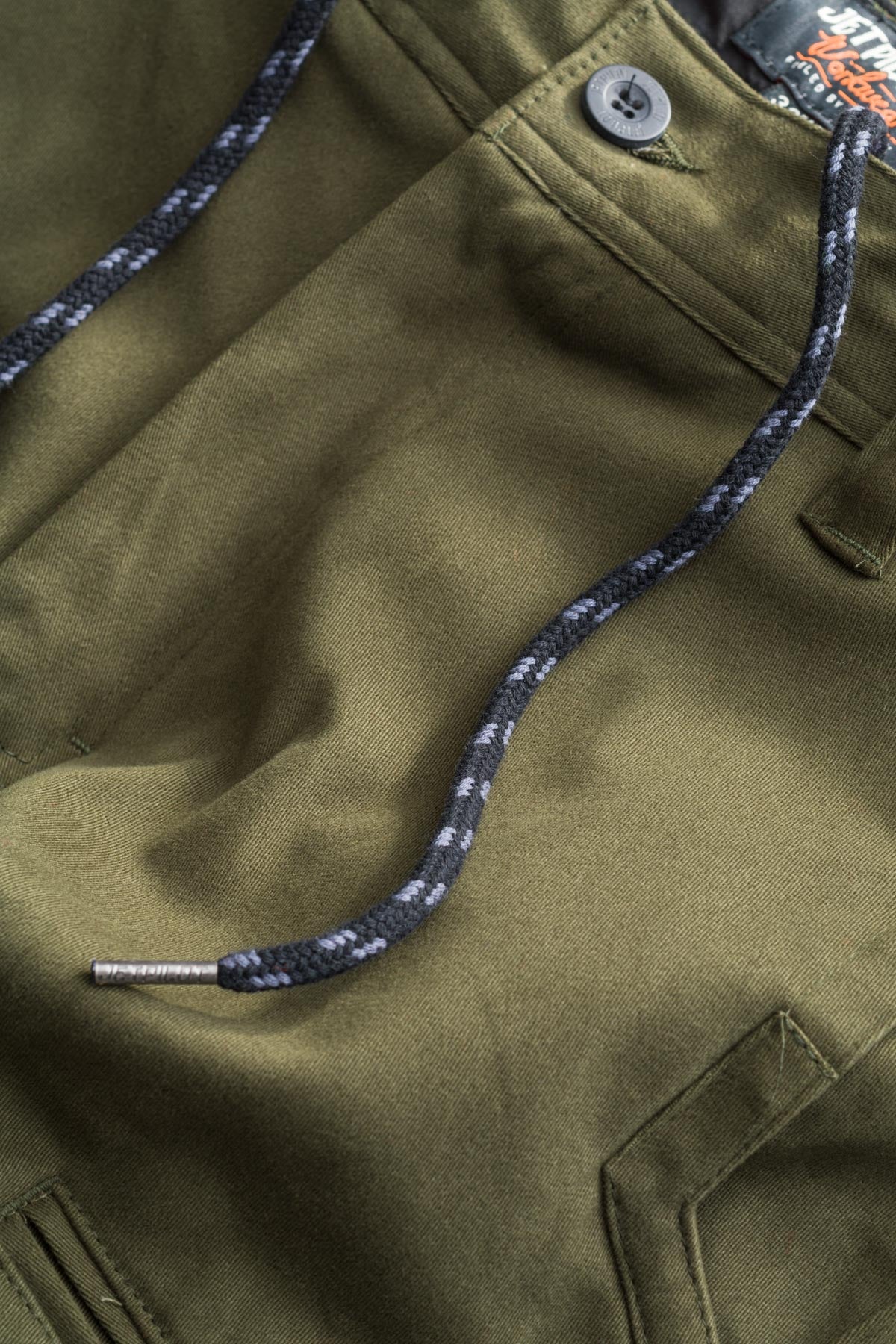 CORRUGATED STRETCH PANT - OLIVE