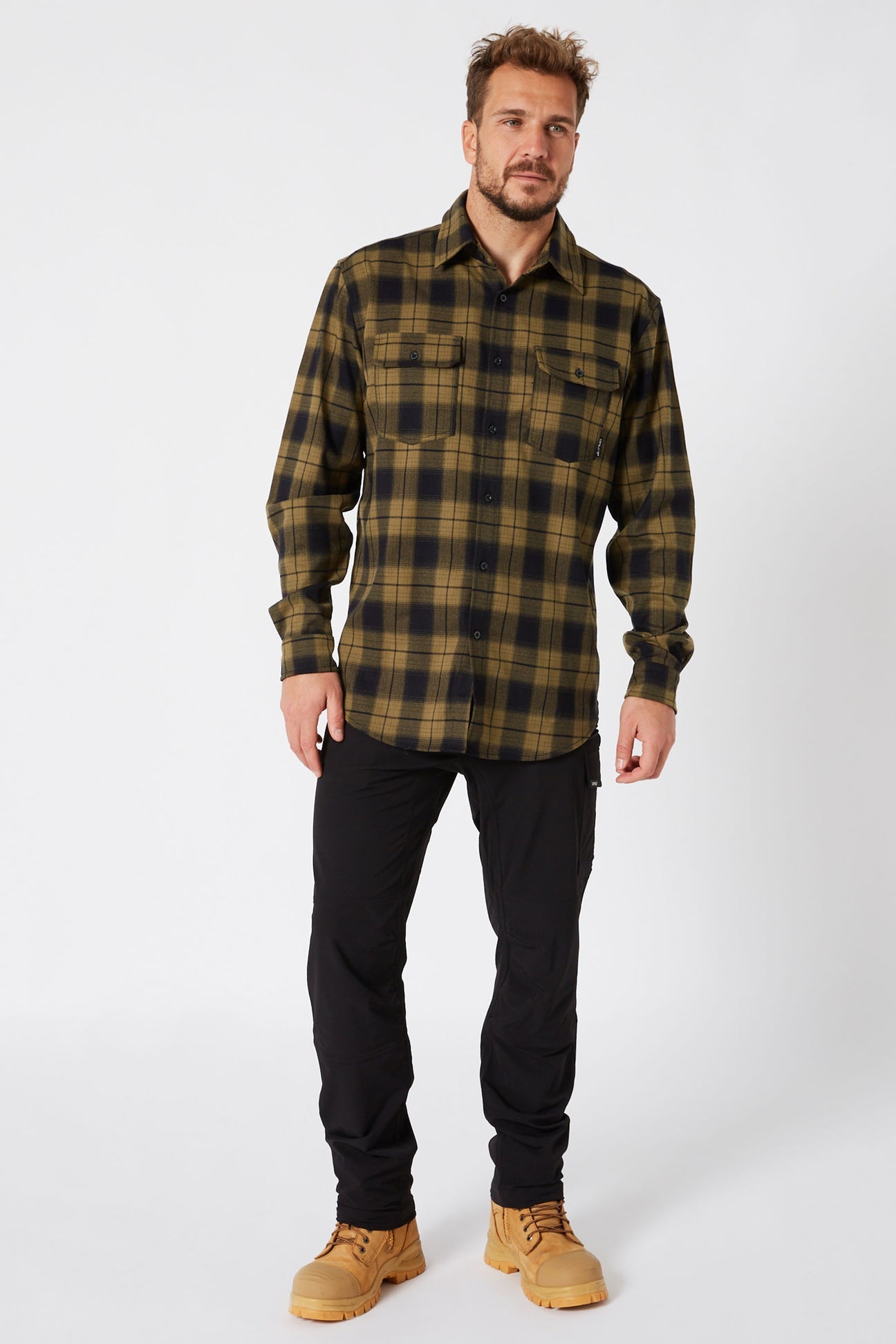 Jetpilot Flannel Shirt Mustard