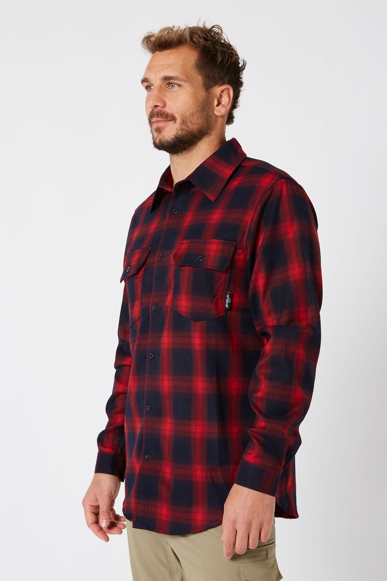 Jetpilot Flannel Shirt Red