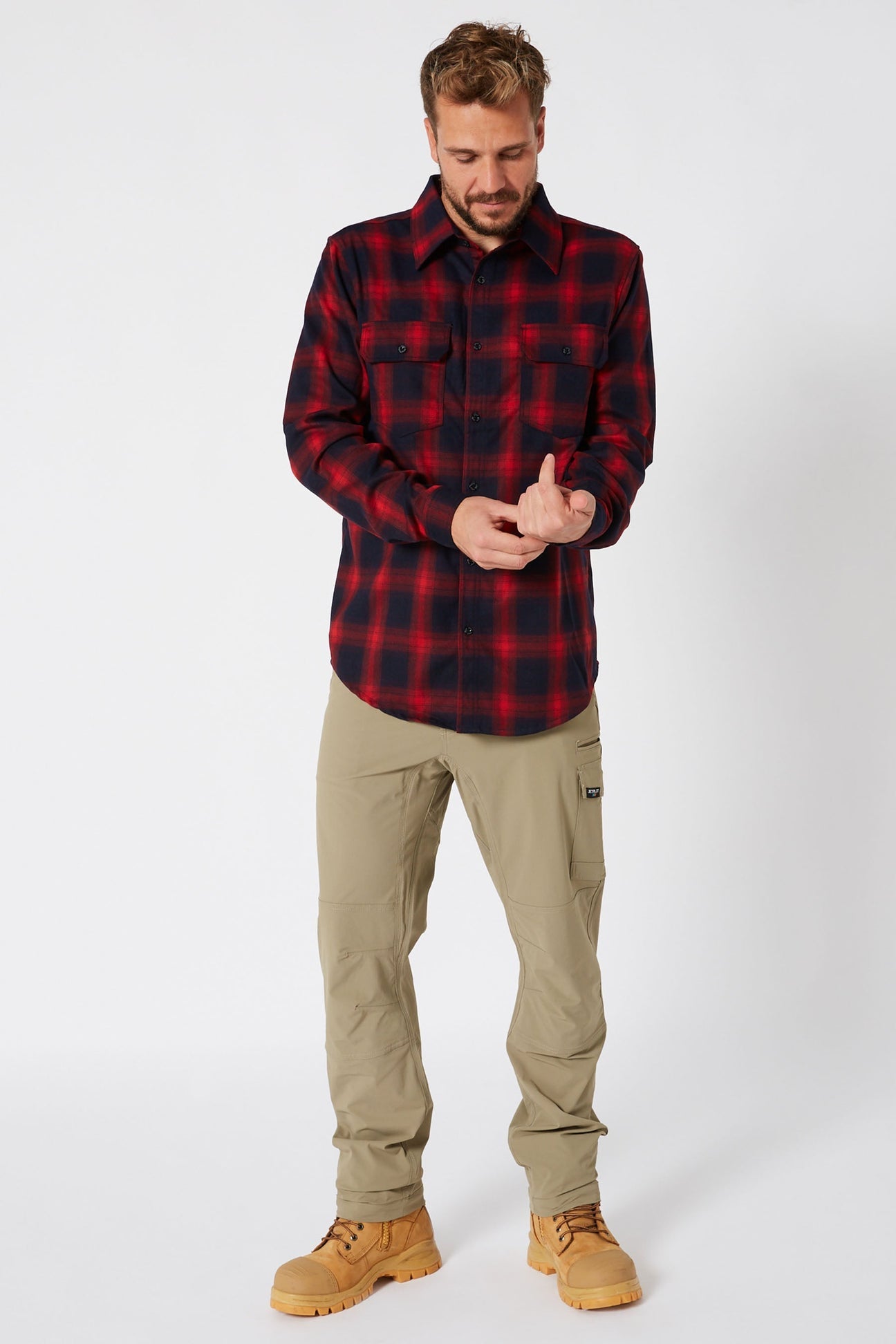 Jetpilot Flannel Shirt Red
