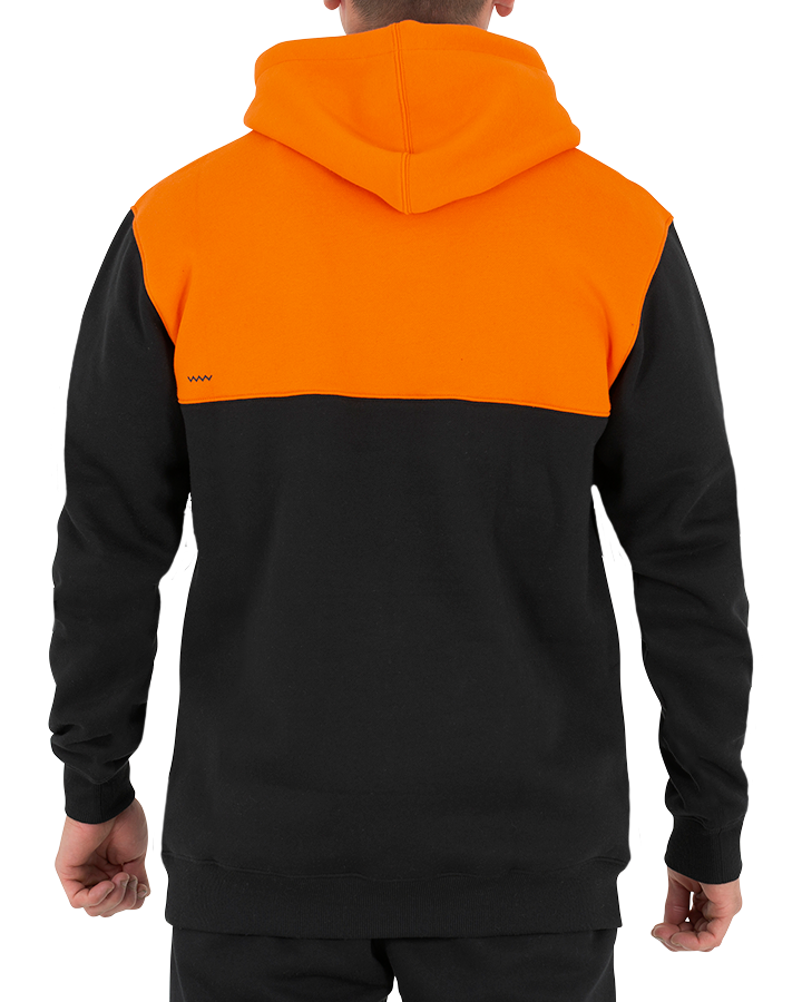 JETPILOT LEVELED MENS PULLOVER HOODIE BLACK/ORANGE