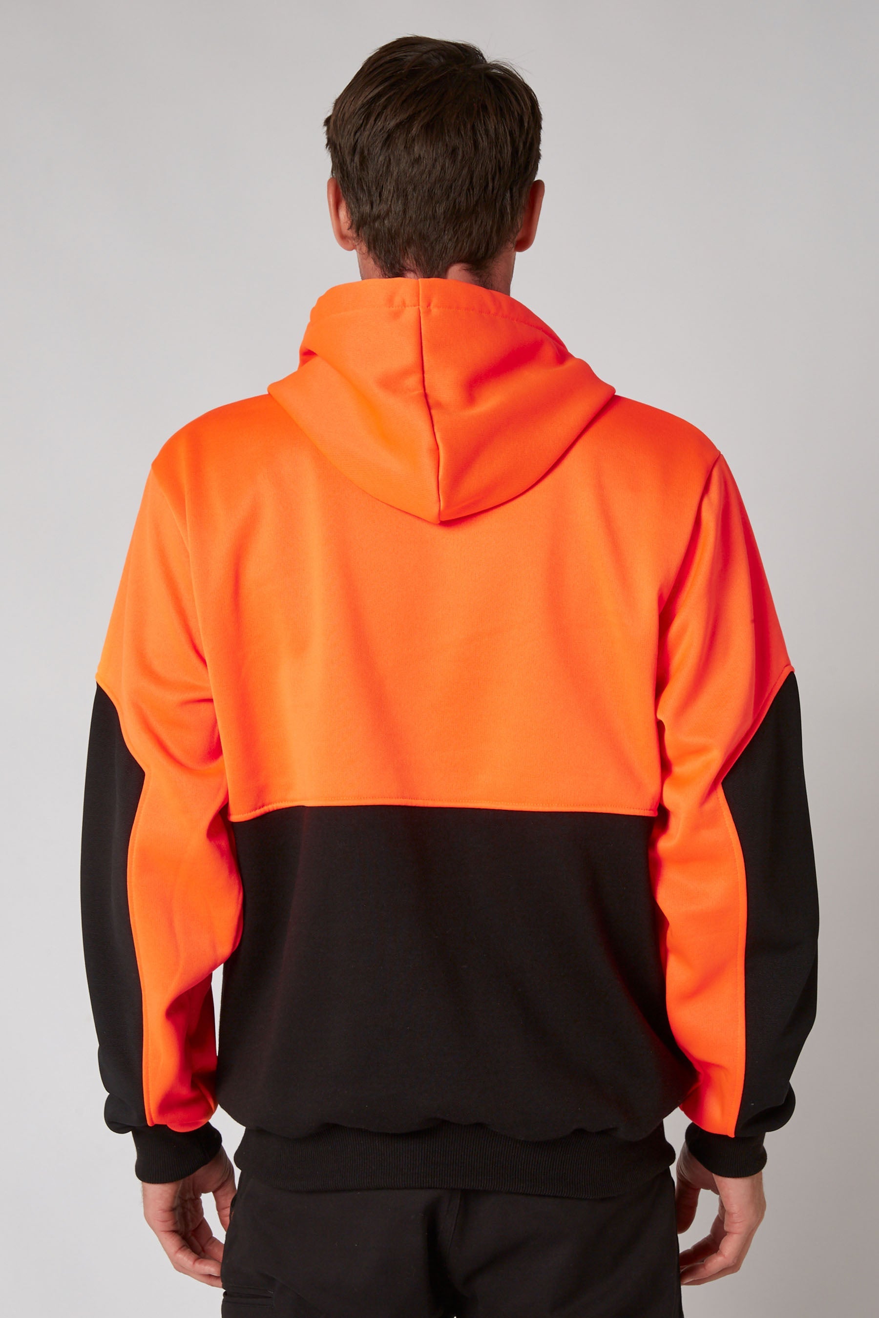Leveled Mens 2.0 PO Hoodie Hi Vis Orange