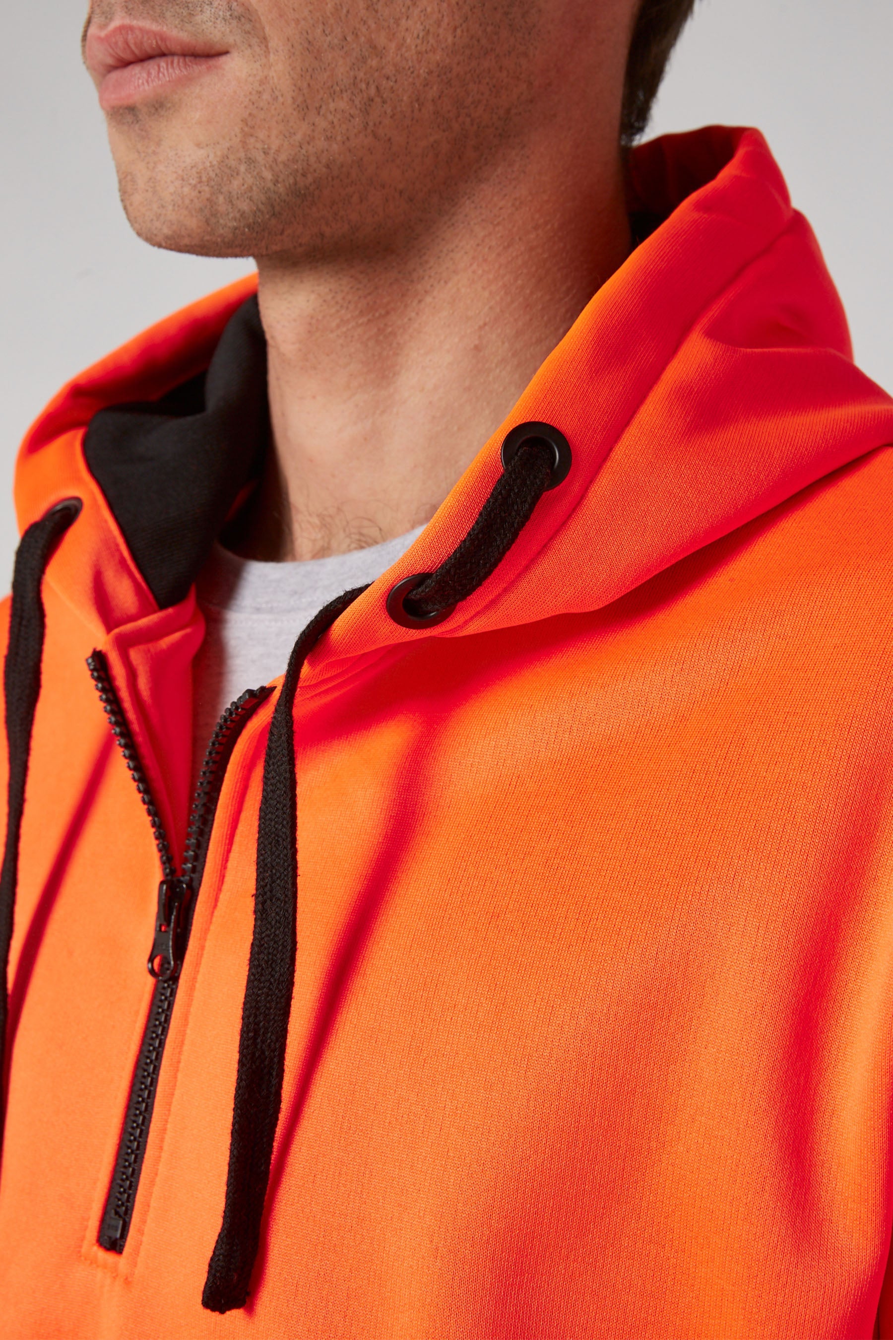 Leveled Mens 2.0 PO Hoodie Hi Vis Orange