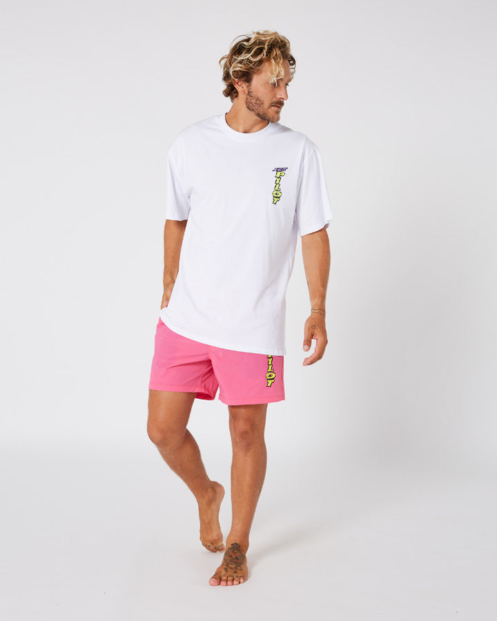 Jetpilot Raver Beach Mens Boardshort - Pink Lifestyle 6