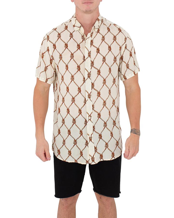 JETPILOT ROPE MENS S/S SHIRT - WHITE