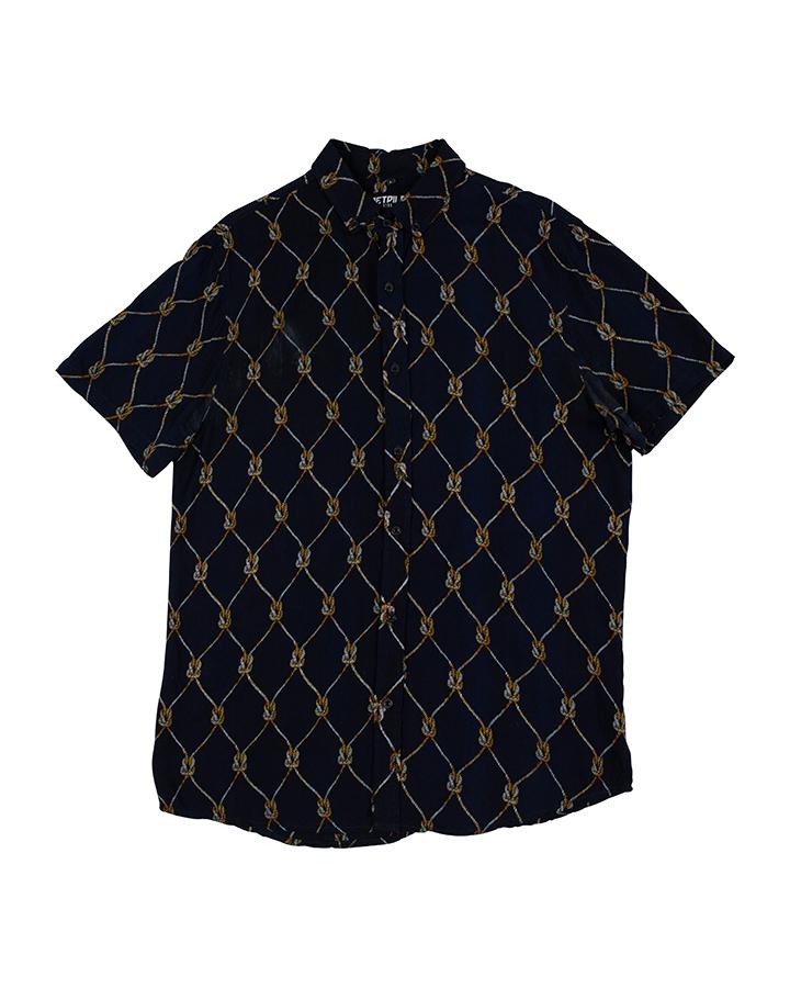 JETPILOT ROPE MENS S/S SHIRT - NAVY