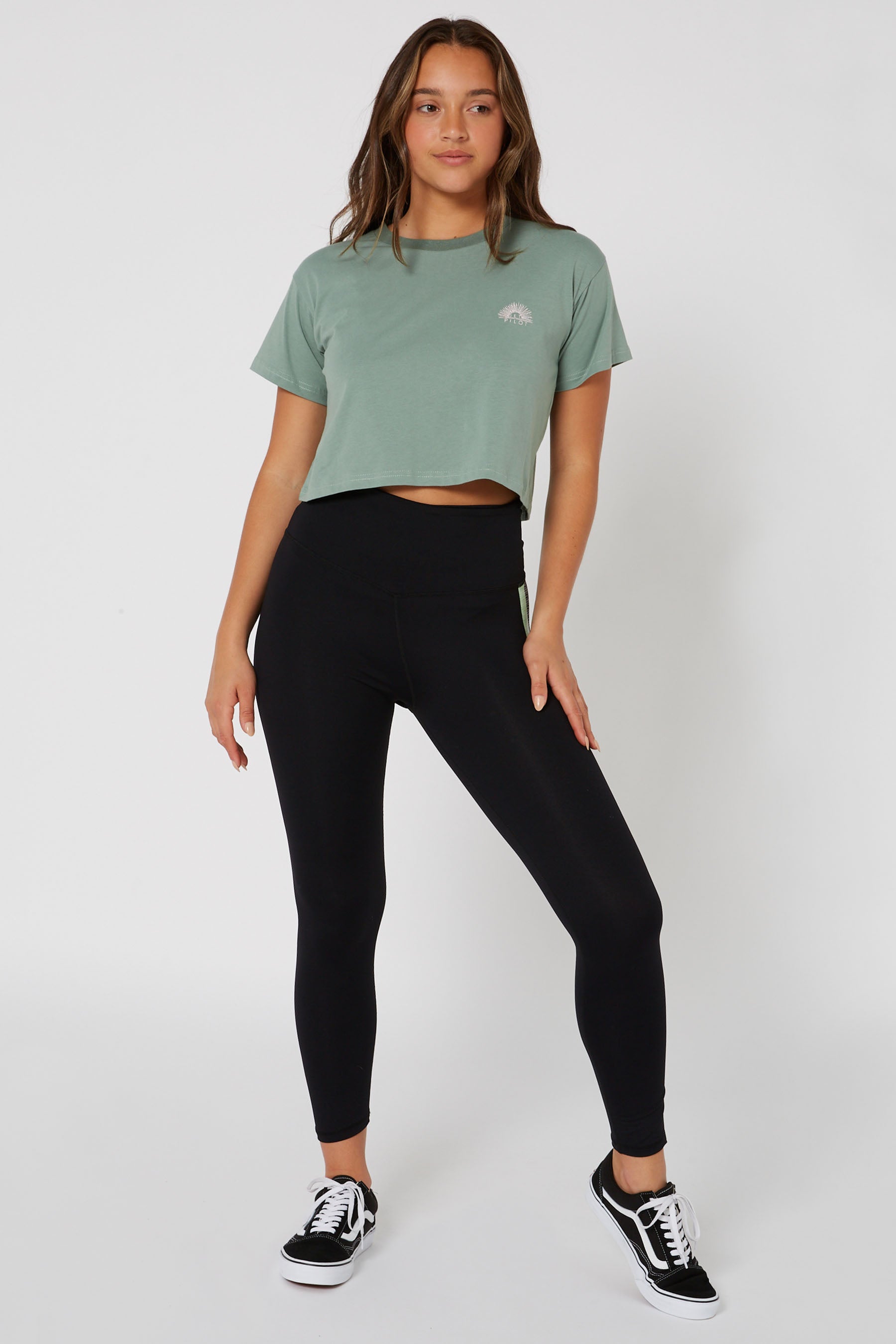 JETPILOT PACER LADIES LEGGINGS BLACK/MINT