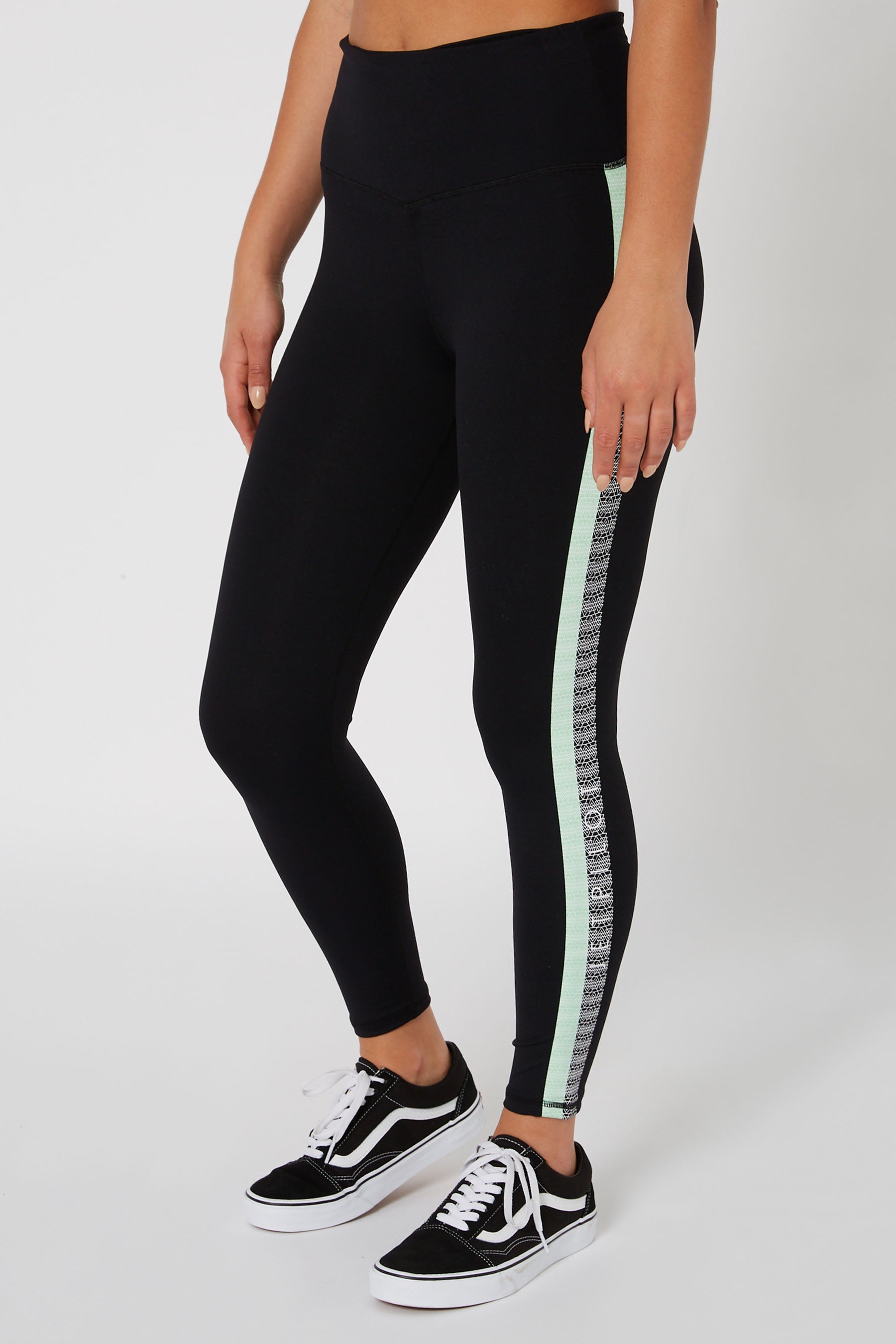 JETPILOT PACER LADIES LEGGINGS BLACK/MINT