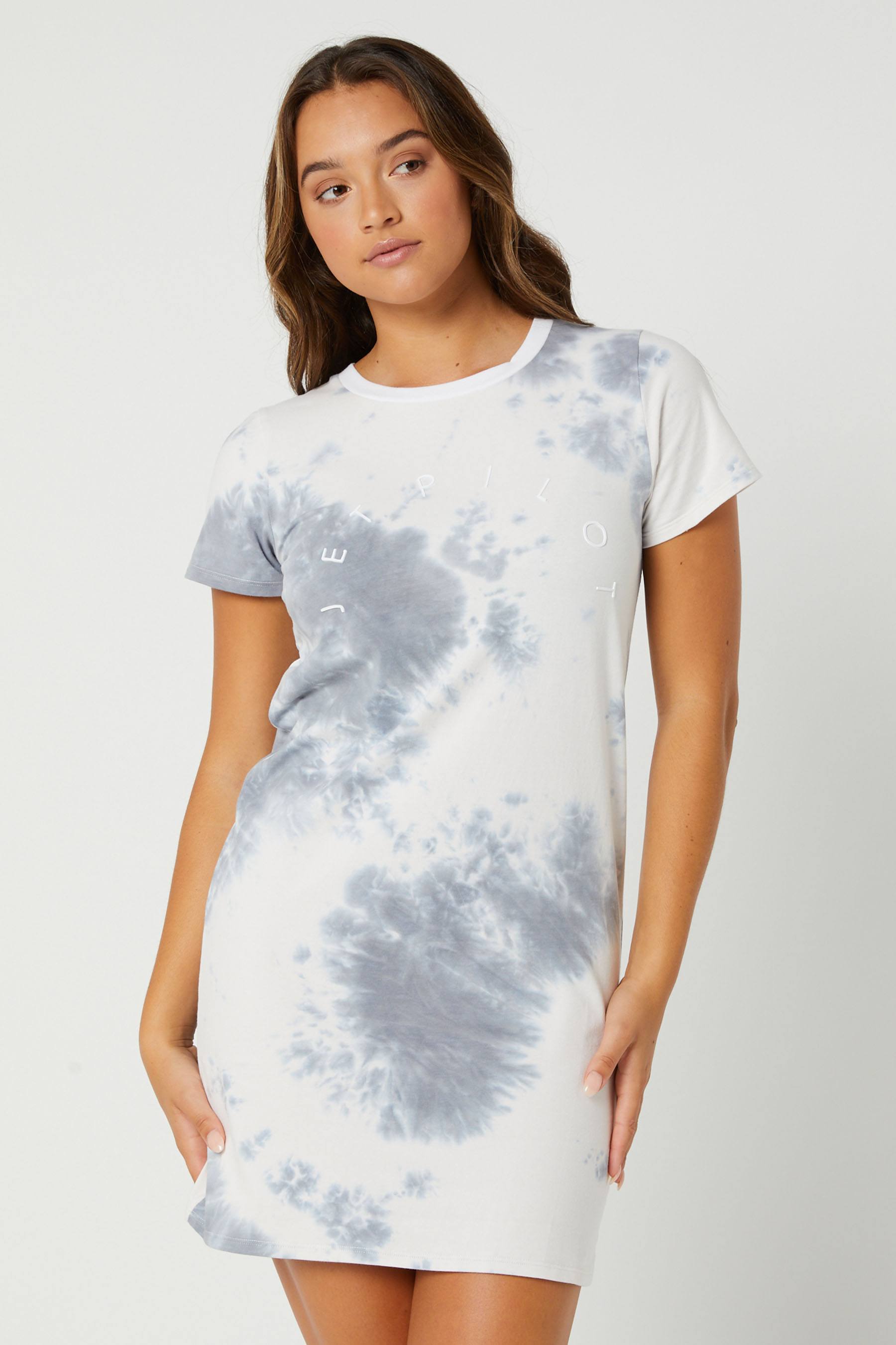 Jetpilot Arch Ladies T-Shirt Dress Tie Dye 5